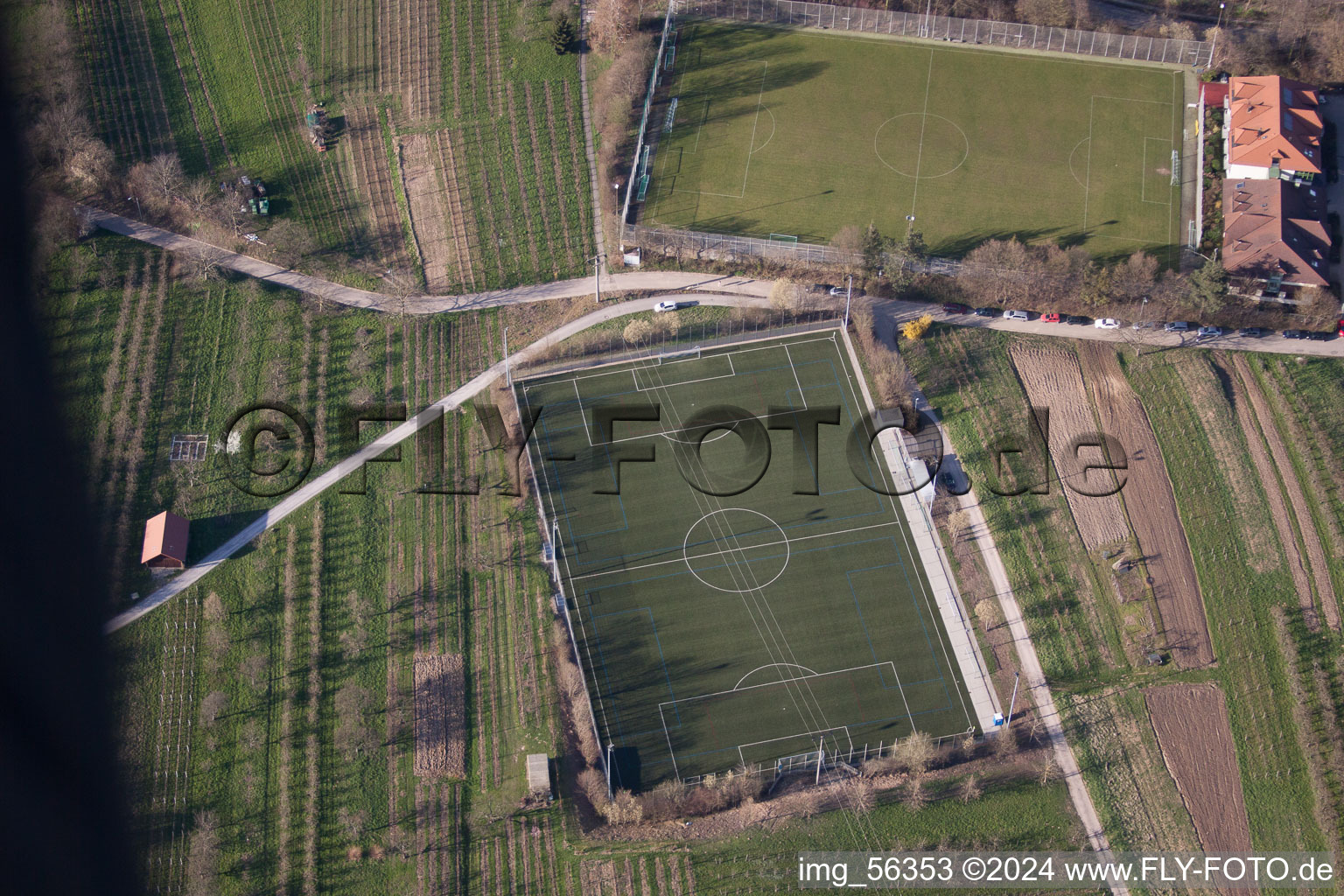 Drone image of District Steinbach in Baden-Baden in the state Baden-Wuerttemberg, Germany