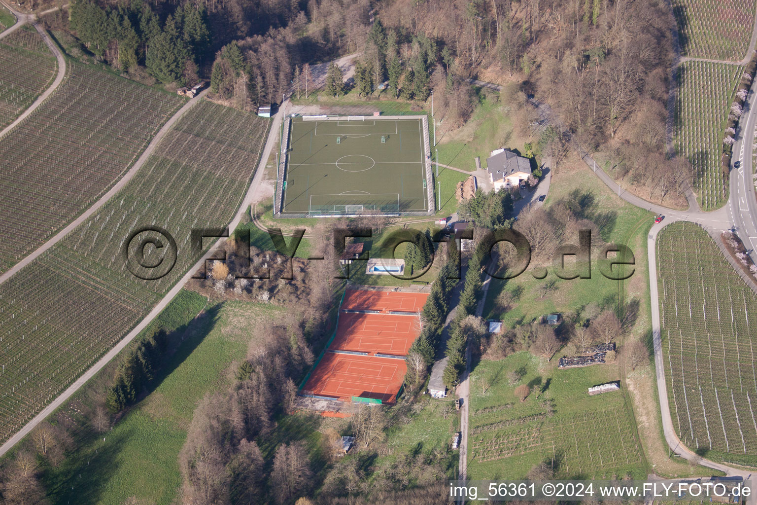 Varnhalt, sports field in the district Gallenbach in Baden-Baden in the state Baden-Wuerttemberg, Germany