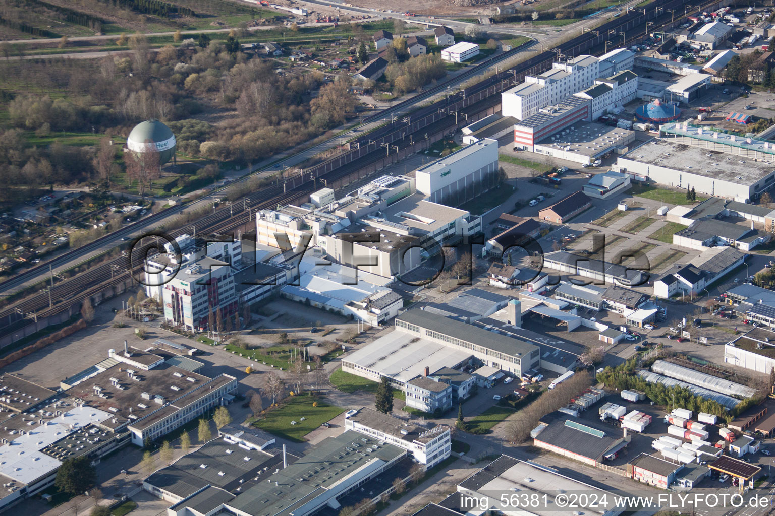 Baden-Oos, industrial area in the district Oos in Baden-Baden in the state Baden-Wuerttemberg, Germany