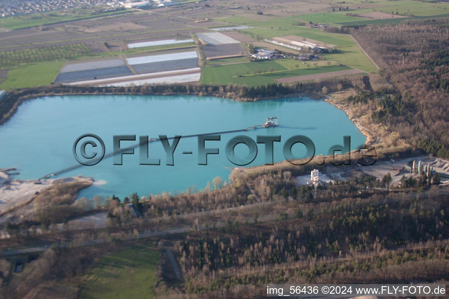 Schertle Lake in Bietigheim in the state Baden-Wuerttemberg, Germany