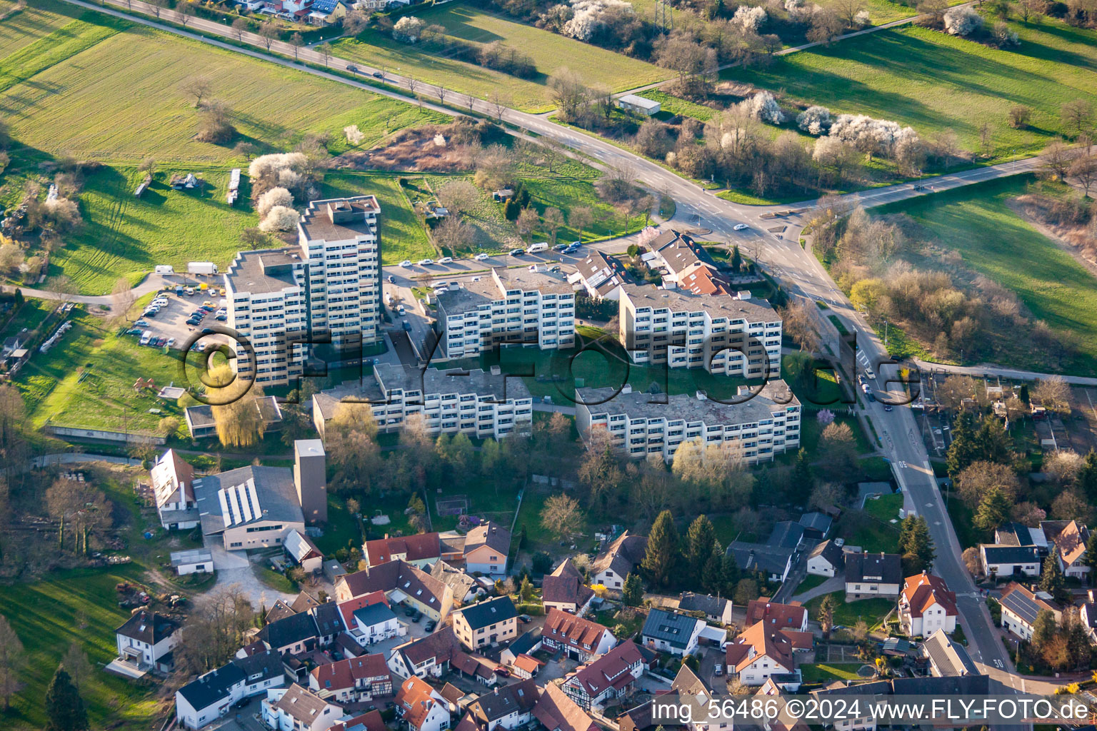 Weissenburgerstr in Durmersheim in the state Baden-Wuerttemberg, Germany