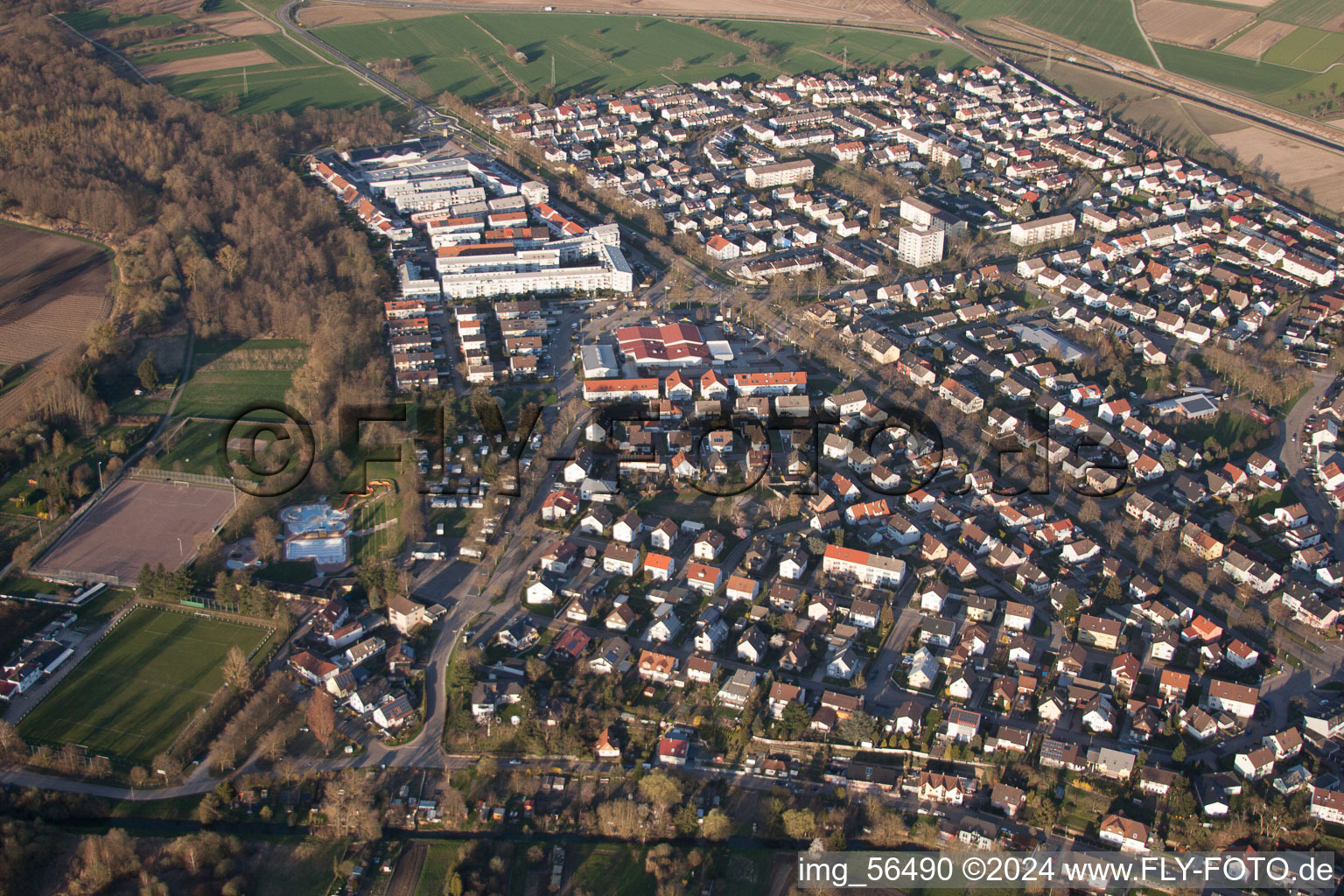 On the Heilberg in Durmersheim in the state Baden-Wuerttemberg, Germany