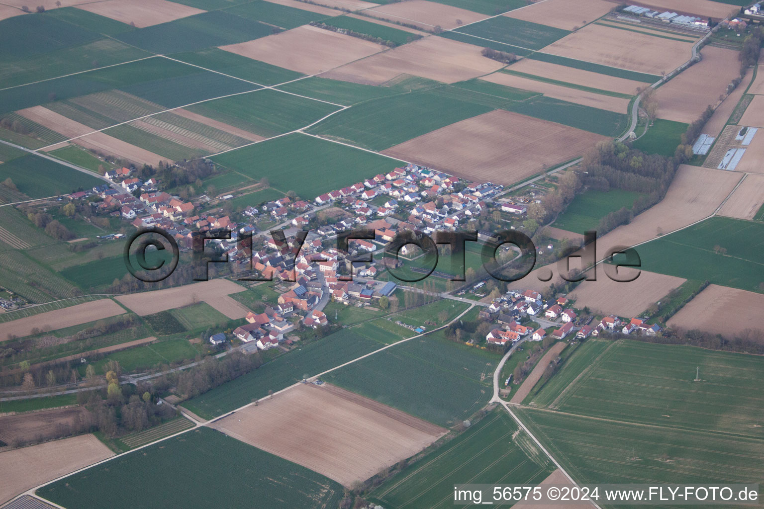 Kleinsteinfeld in Steinfeld in the state Rhineland-Palatinate, Germany out of the air