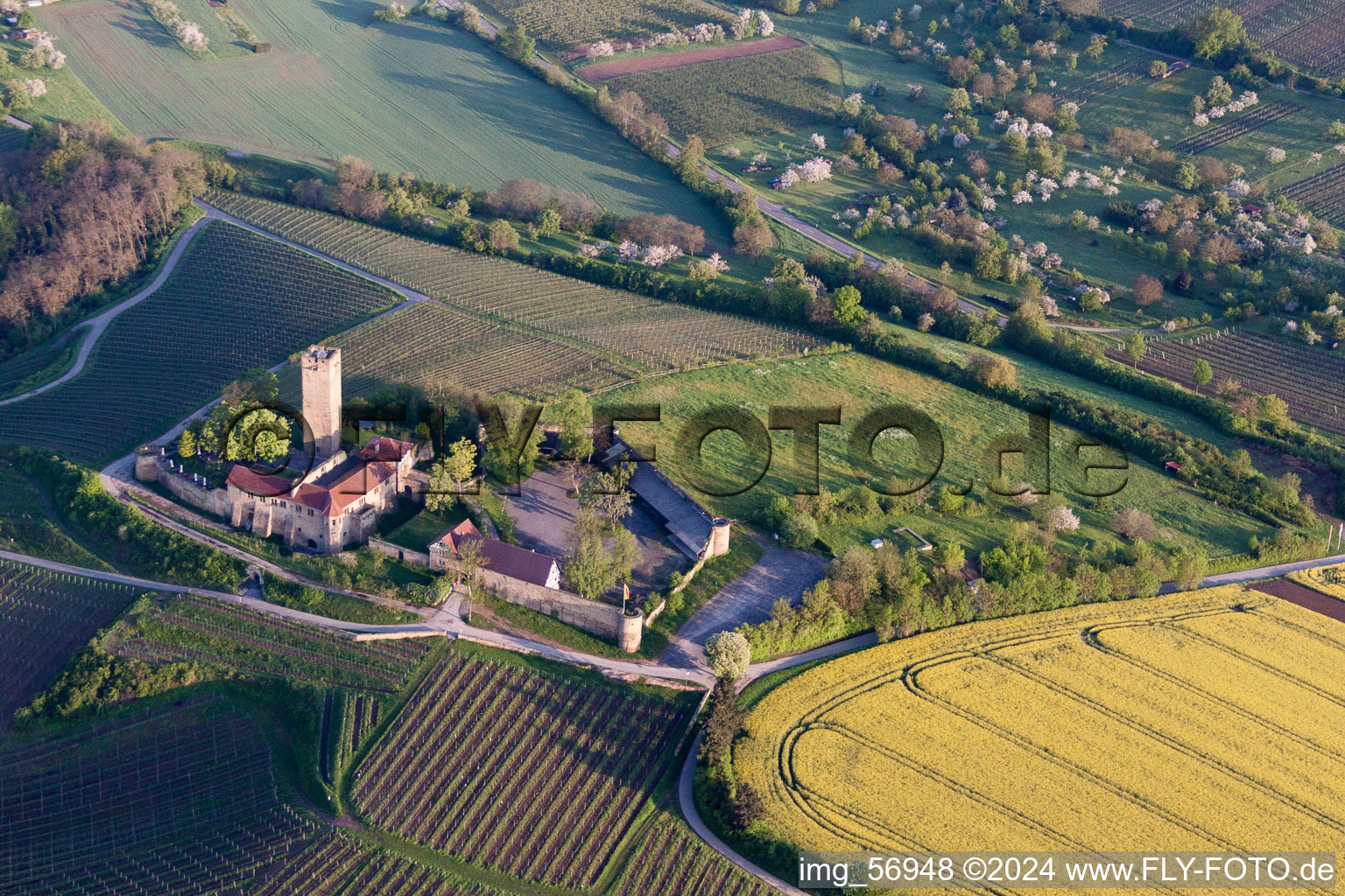 Castle of Schloss Ravensburg in the district Muehlbach in Sulzfeld in the state Baden-Wurttemberg