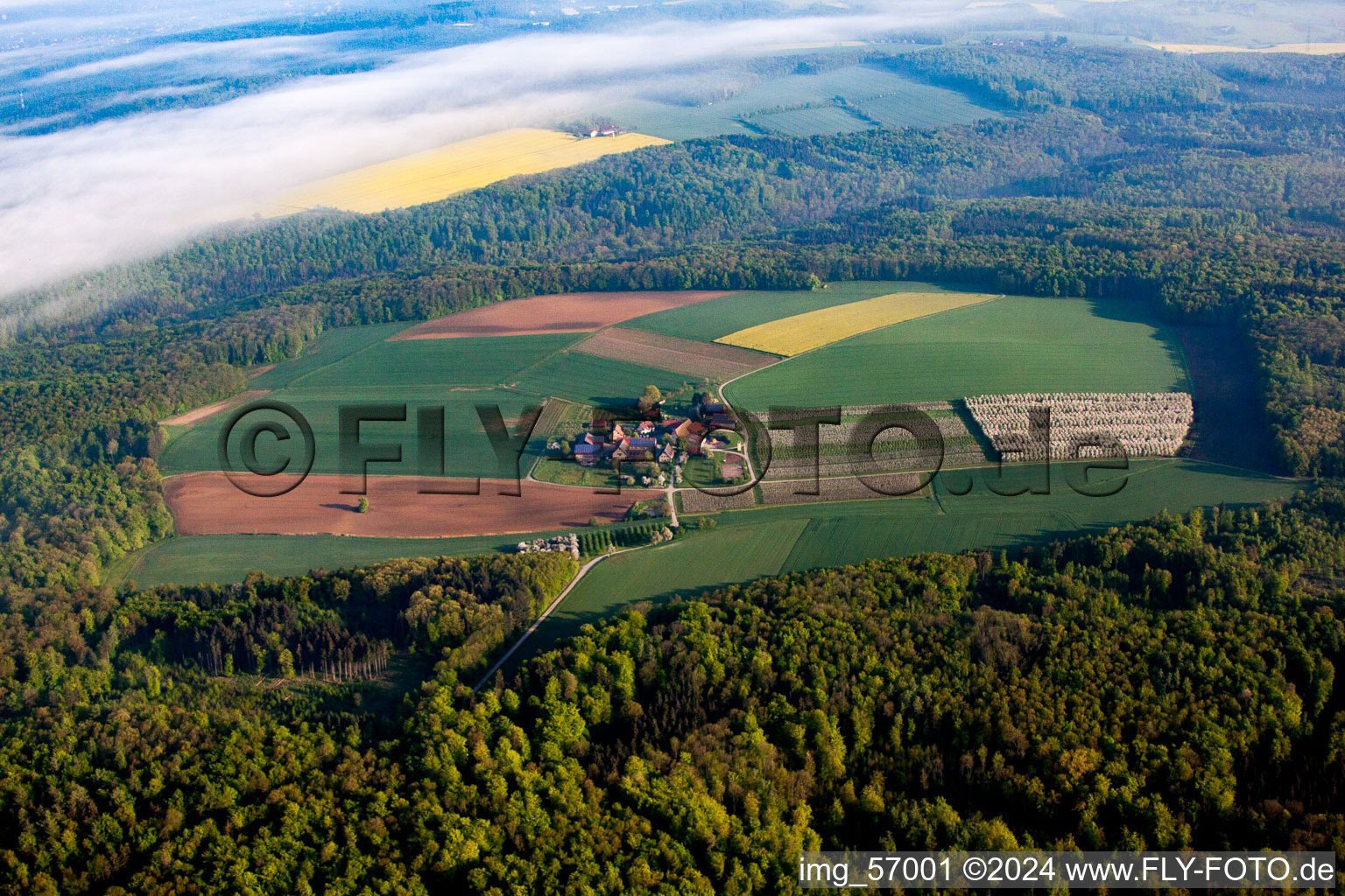 Homestead of a farm in Boettingen in the state Baden-Wurttemberg, Germany