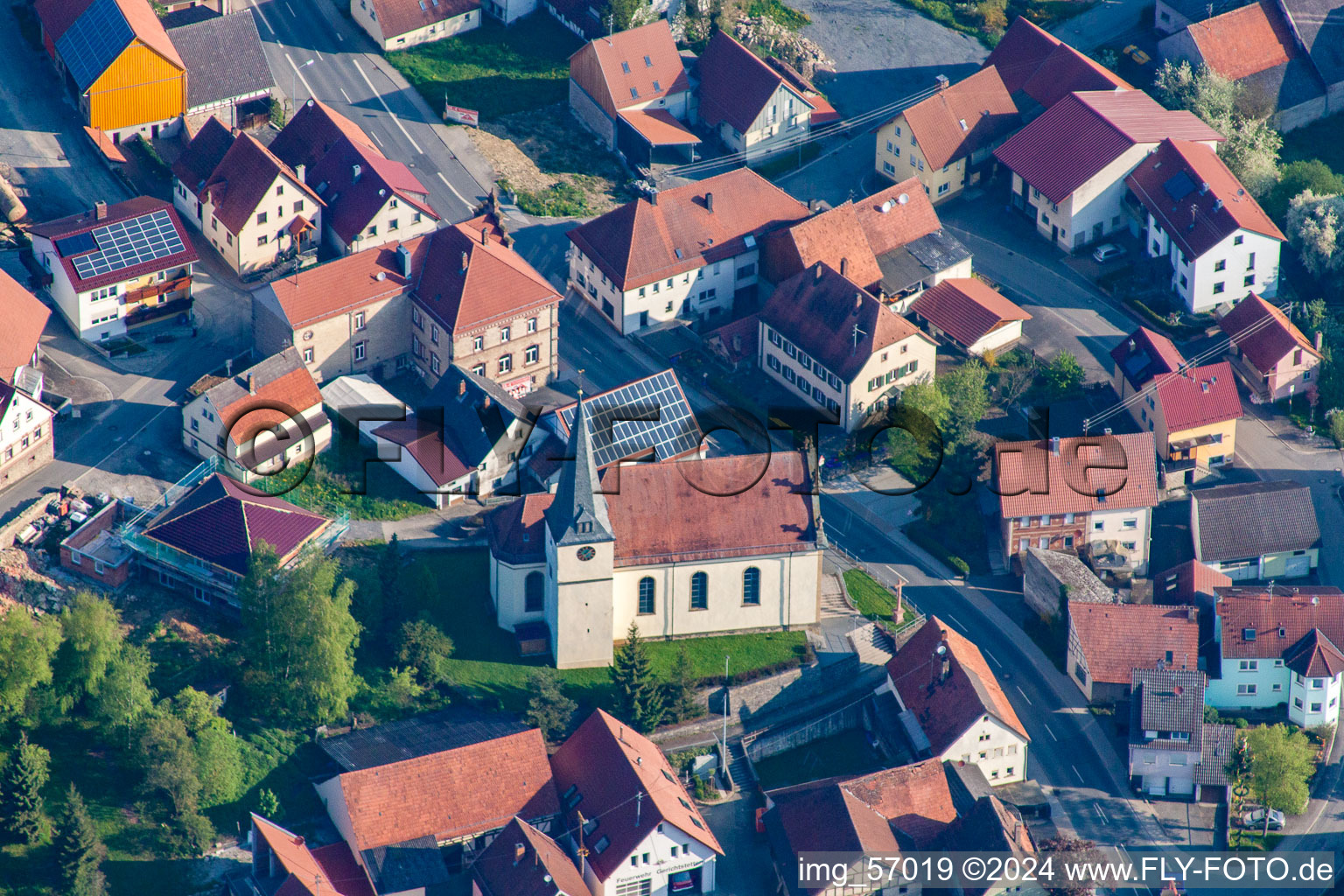 St. Burkard in the district Gerichtstetten in Hardheim in the state Baden-Wuerttemberg, Germany