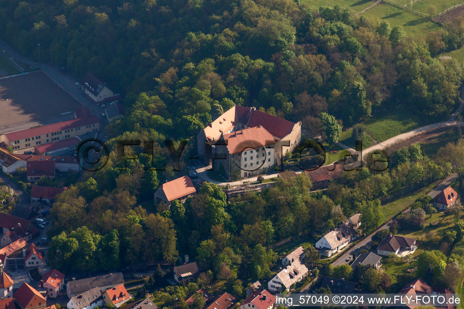 Castle of Reichenberg Lattke and Lattke in Reichenberg in the state Bavaria, Germany