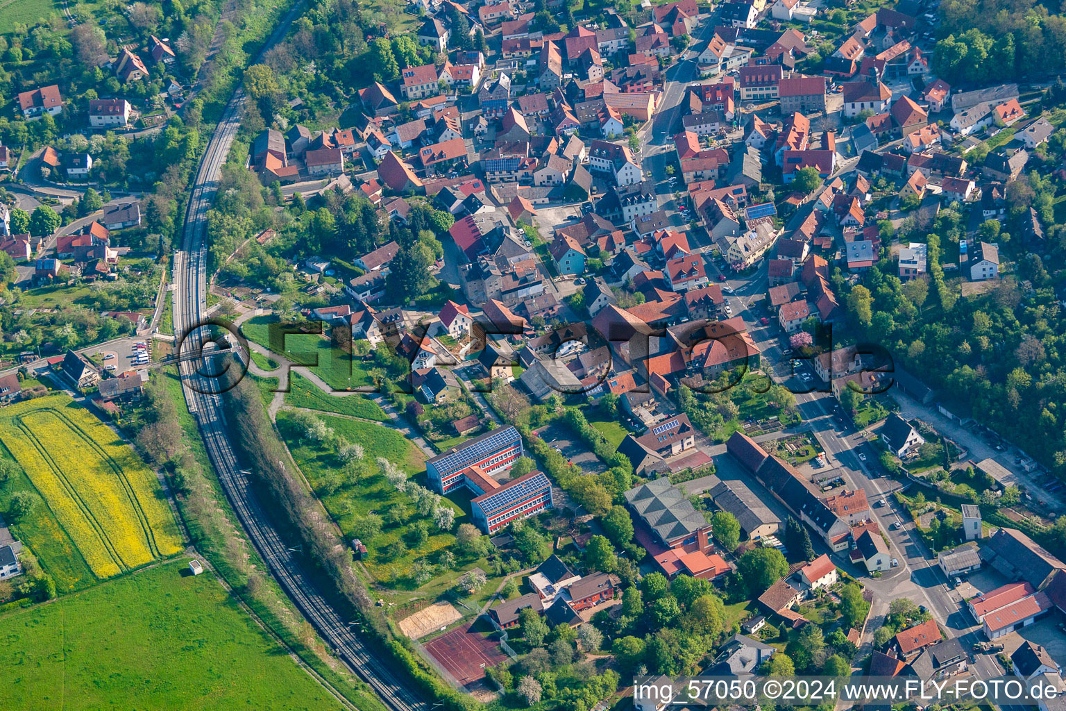 Wolfskeelhalle in Reichenberg in the state Bavaria, Germany