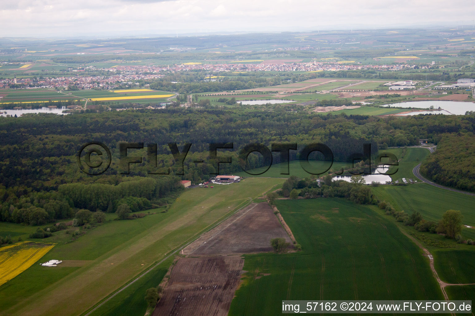 EDSF from the east in Schweinfurt in the state Bavaria, Germany