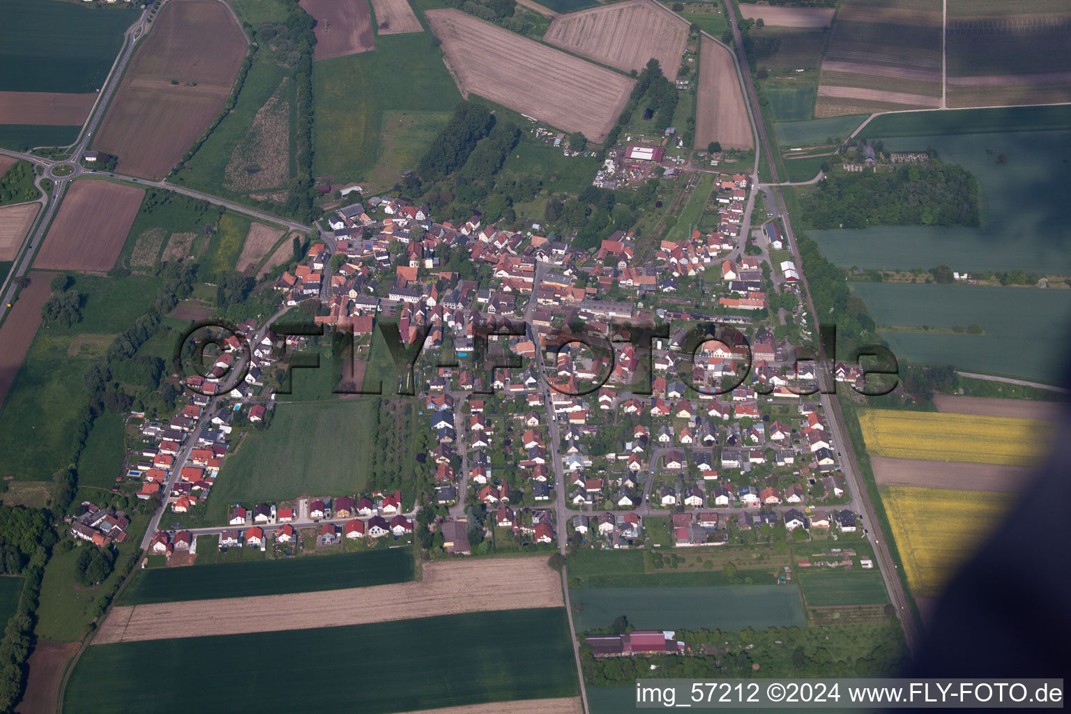 Barbelroth in the state Rhineland-Palatinate, Germany from the drone perspective