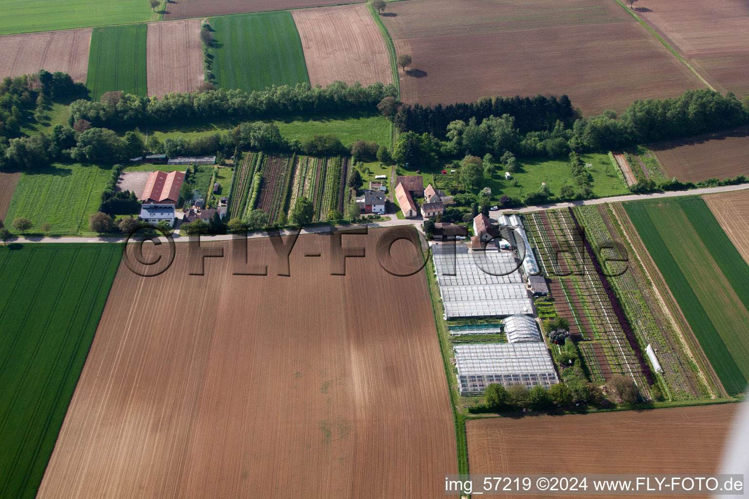 Vollmersweiler in the state Rhineland-Palatinate, Germany out of the air