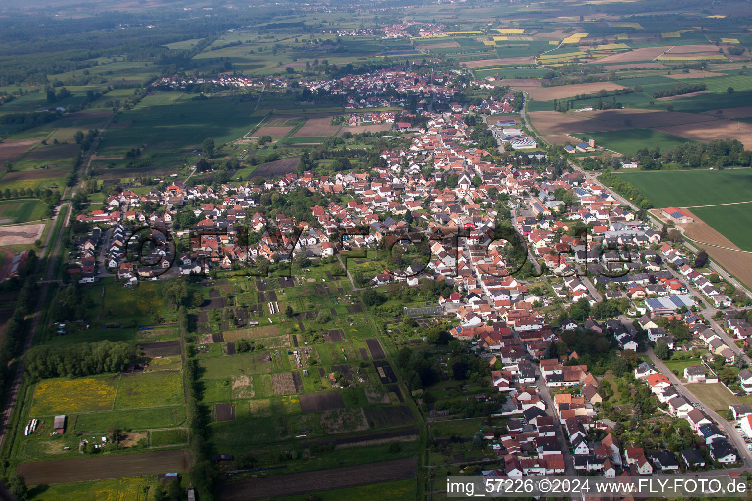 Steinfeld in the state Rhineland-Palatinate, Germany out of the air