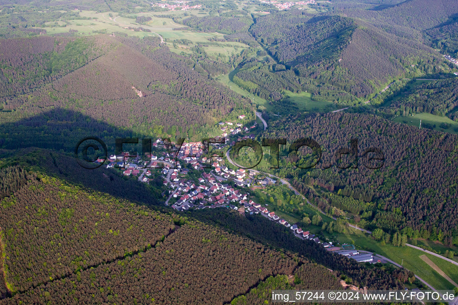 Oblique view of Lug in the state Rhineland-Palatinate, Germany