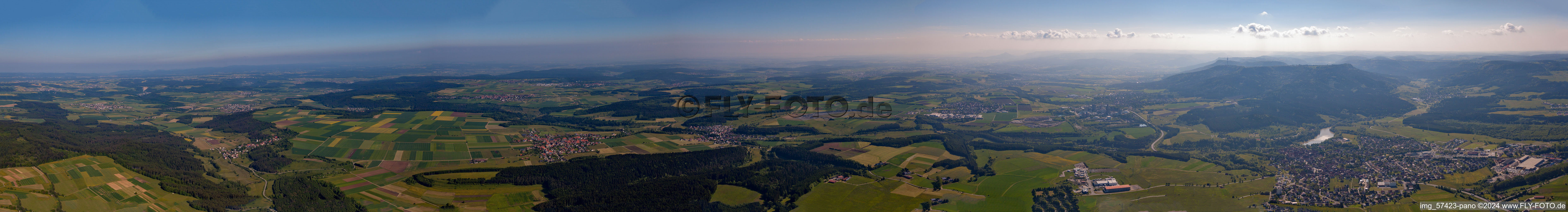 Panorama in Schömberg in the state Baden-Wuerttemberg, Germany