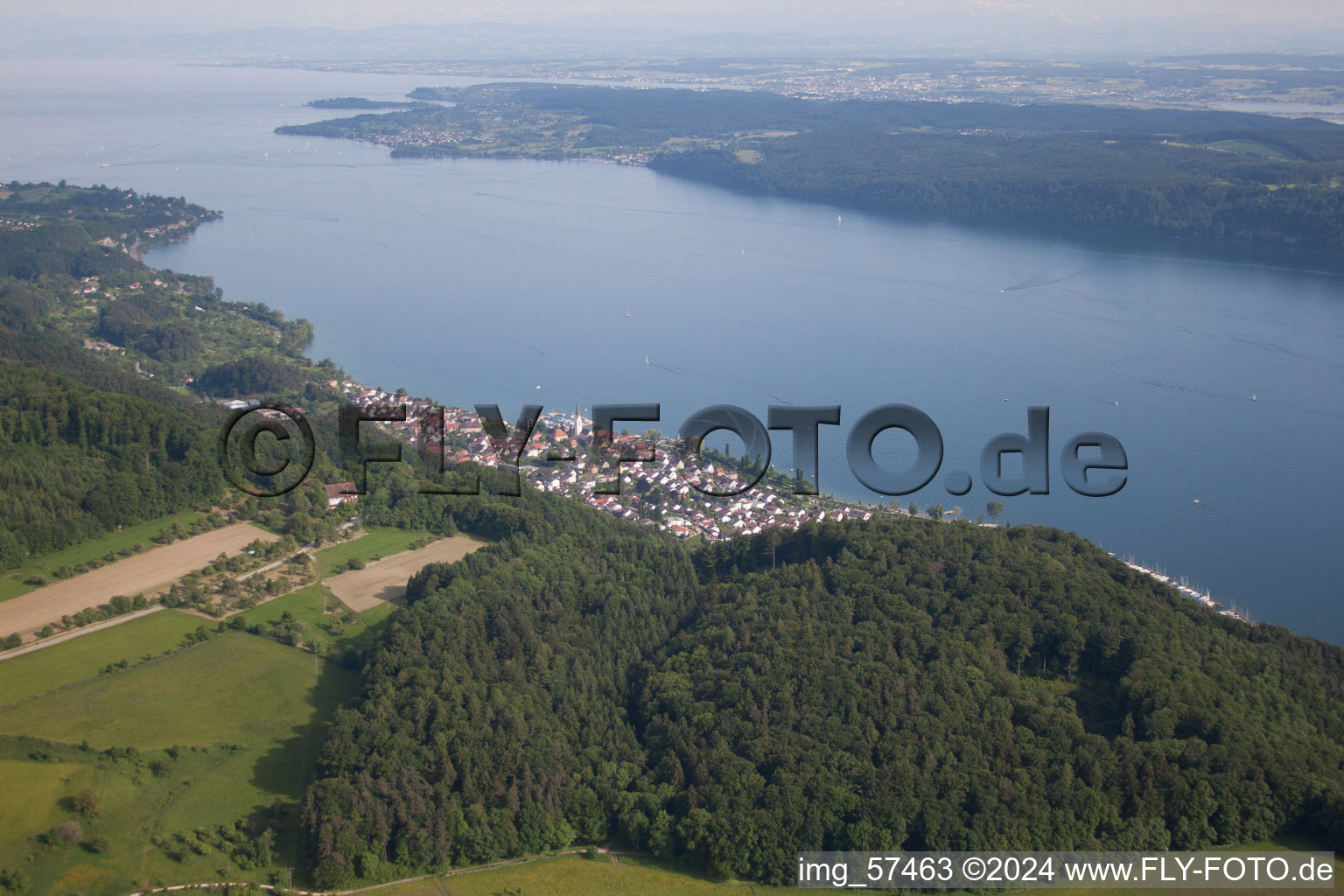 Sipplingen in the state Baden-Wuerttemberg, Germany from above