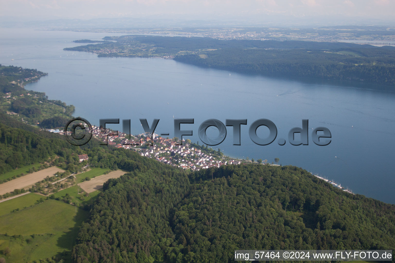 Sipplingen in the state Baden-Wuerttemberg, Germany out of the air