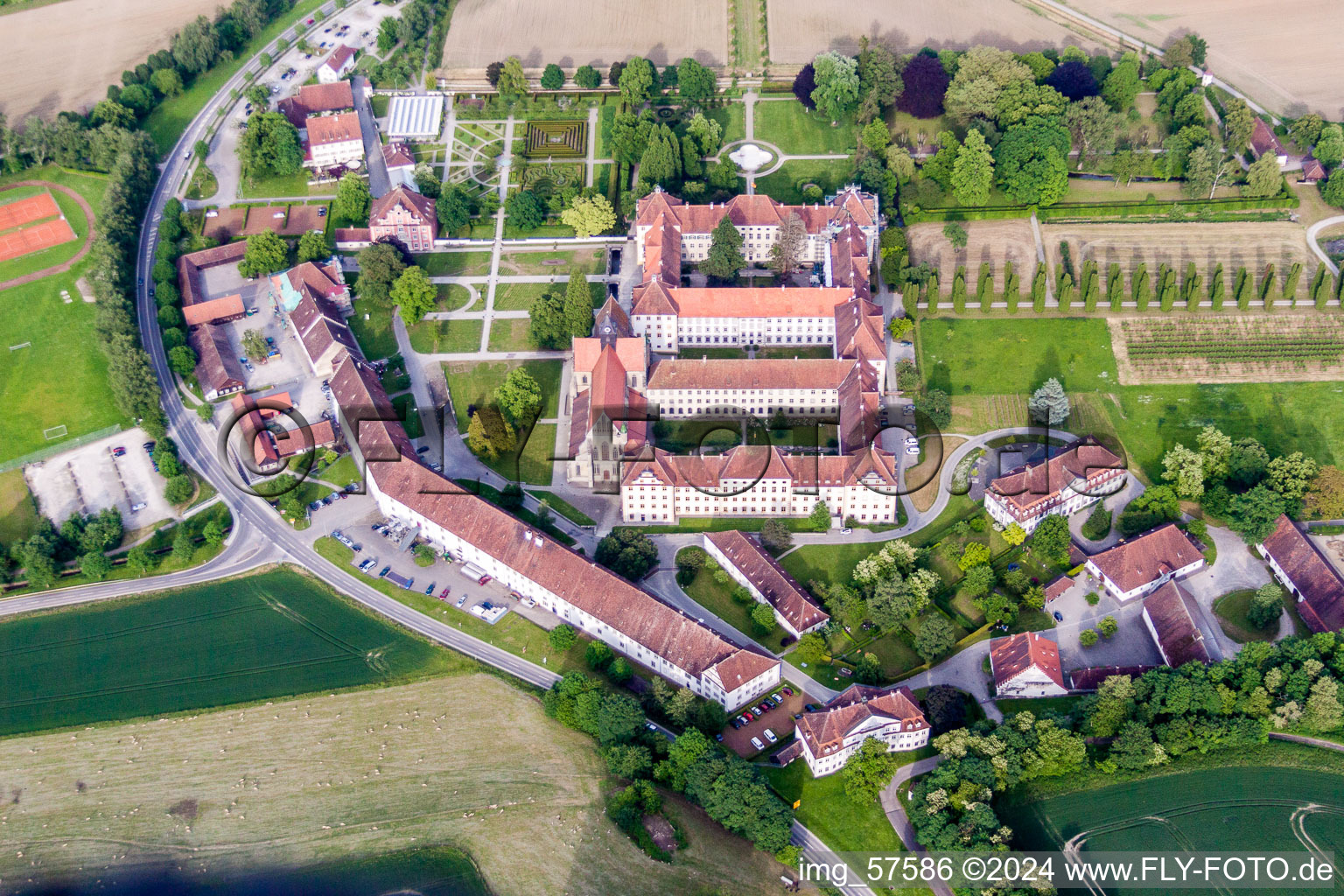 School building of the Schule Schloss Salem in Salem in the state Baden-Wurttemberg, Germany