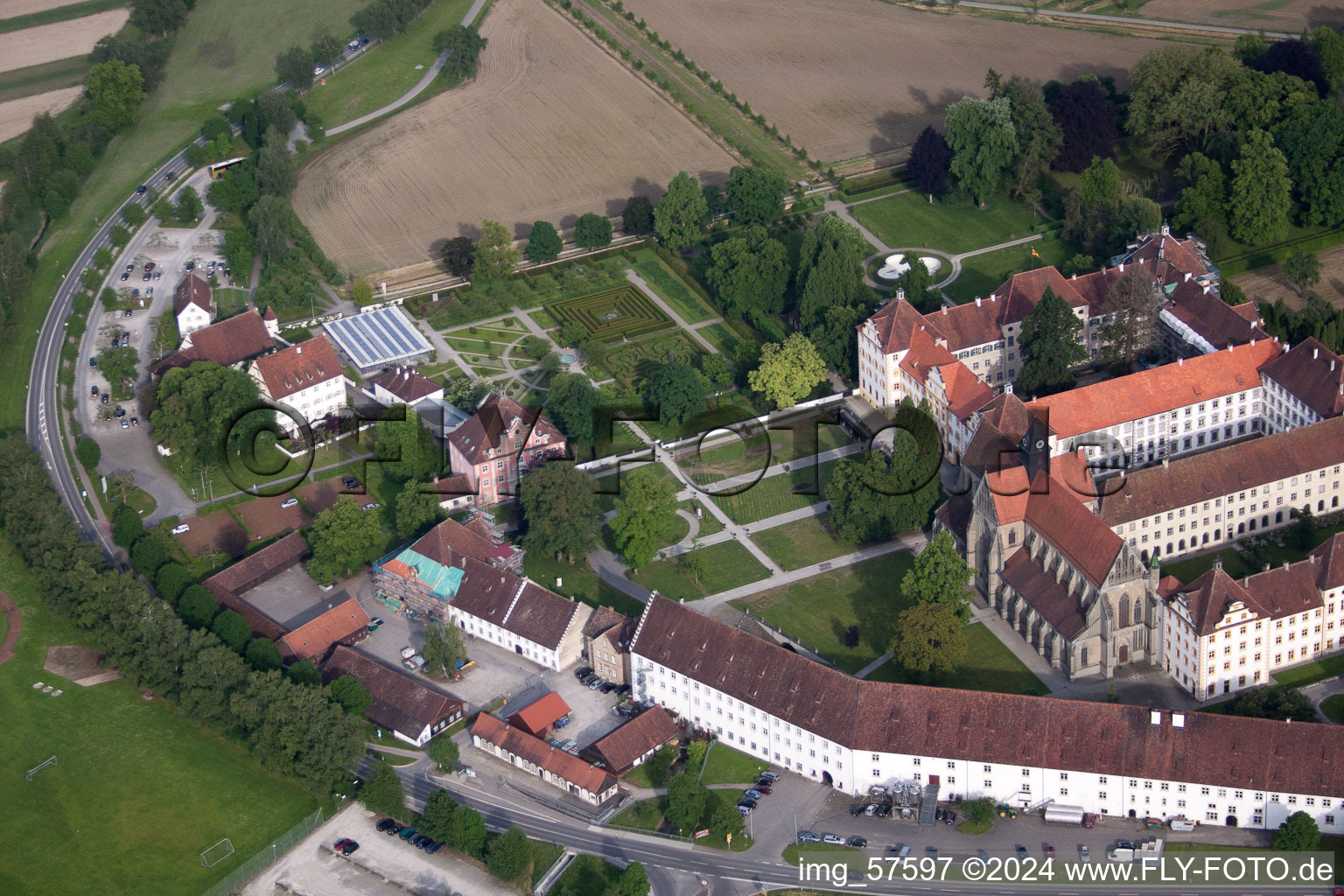 School building of the Schule Schloss Salem on Schlossbezirk in the district Stefansfeld in Salem in the state Baden-Wurttemberg