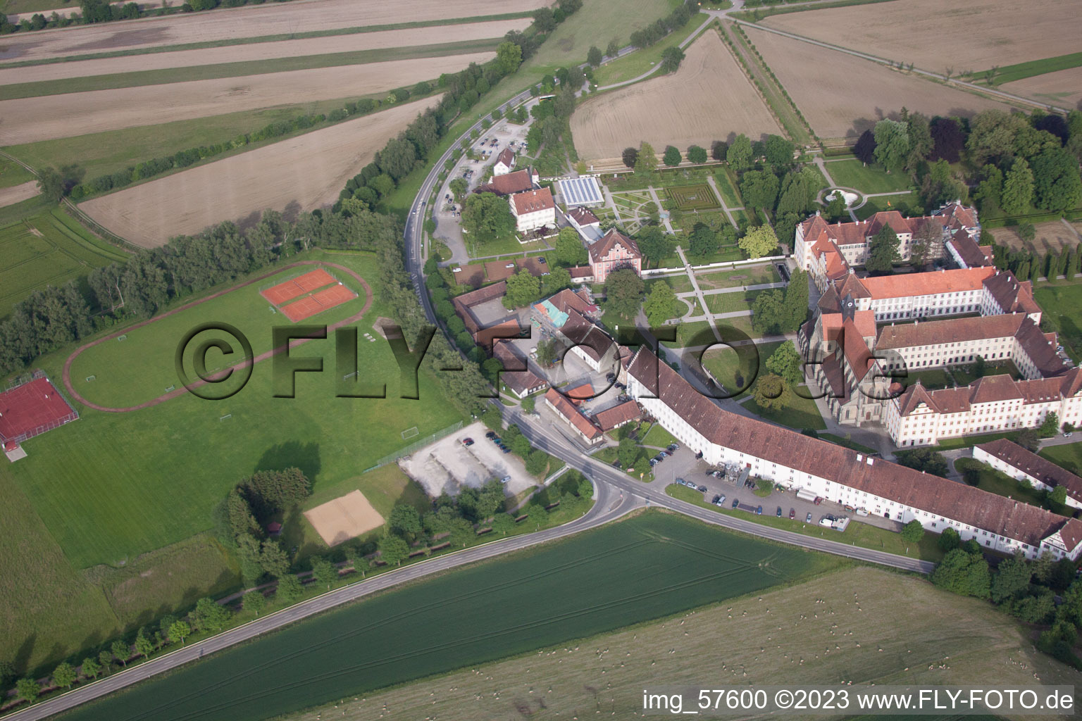 Salem in the state Baden-Wuerttemberg, Germany from above
