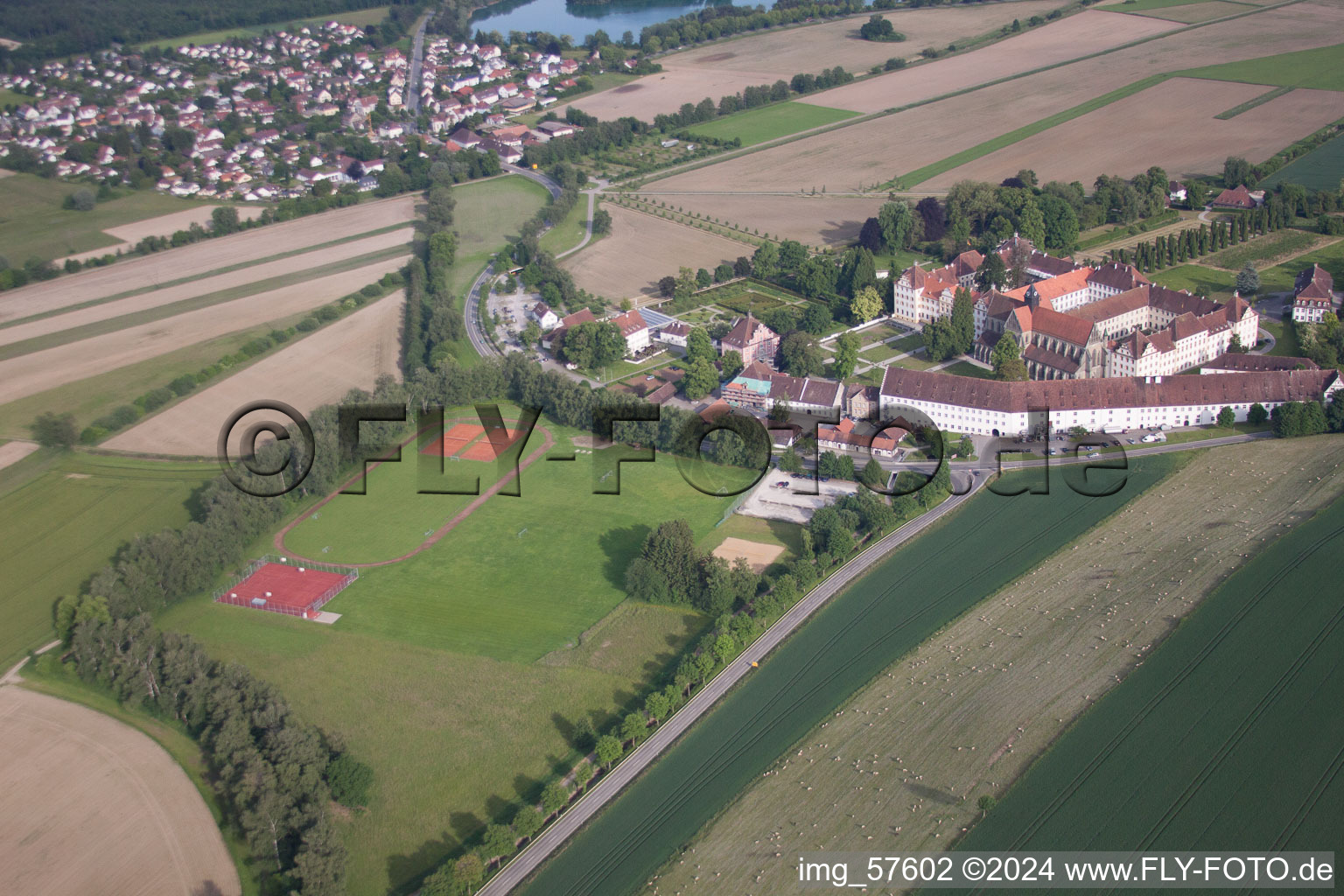 Salem in the state Baden-Wuerttemberg, Germany out of the air