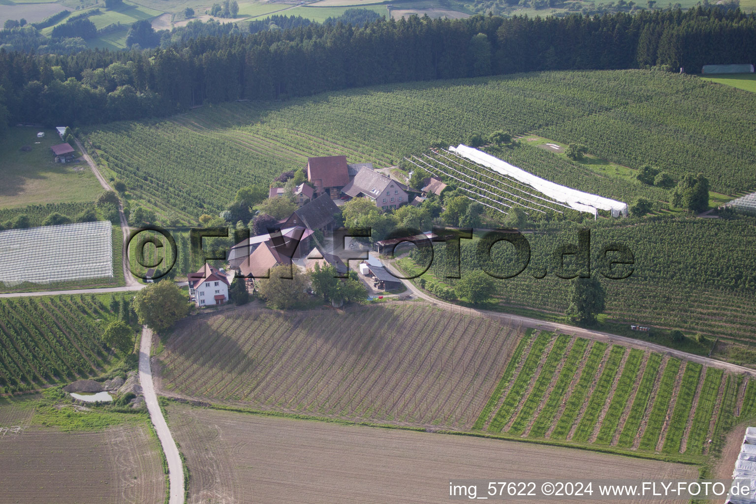 Aerial photograpy of Gailhöfe in the state Baden-Wuerttemberg, Germany