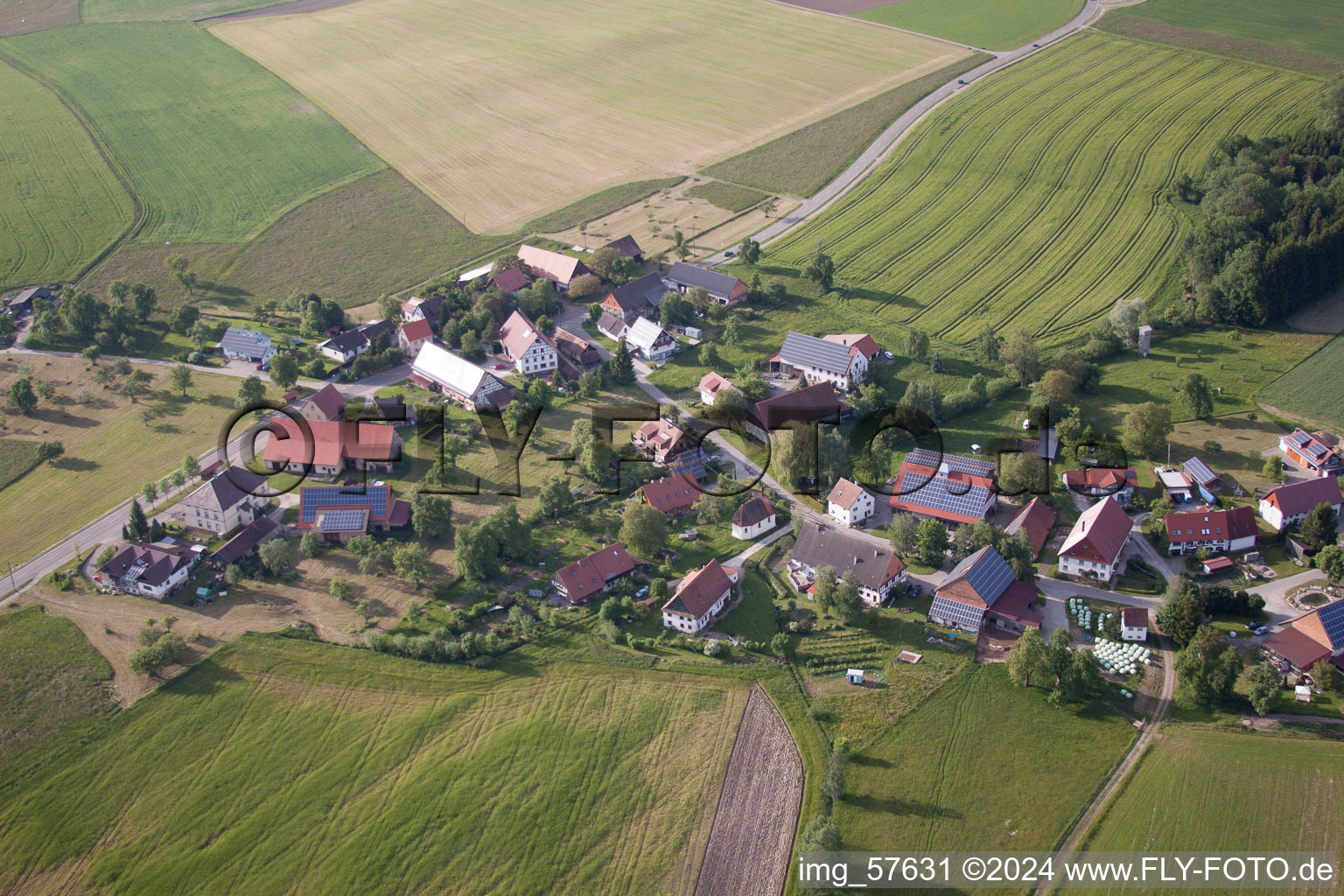 Village view in the district Herdwangen in Herdwangen-Schönach in the state Baden-Wuerttemberg, Germany