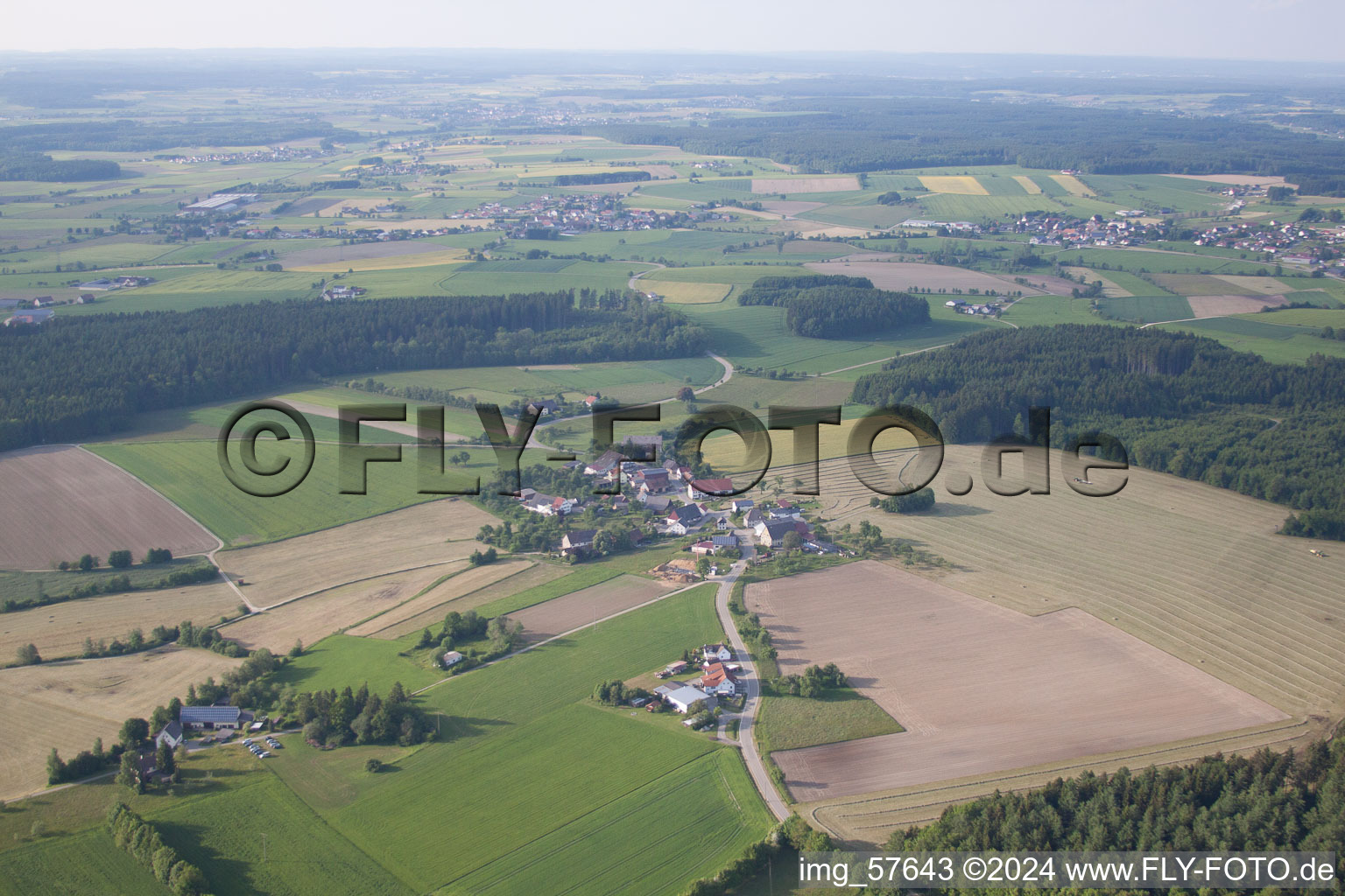 Oblique view of Roth in the state Baden-Wuerttemberg, Germany