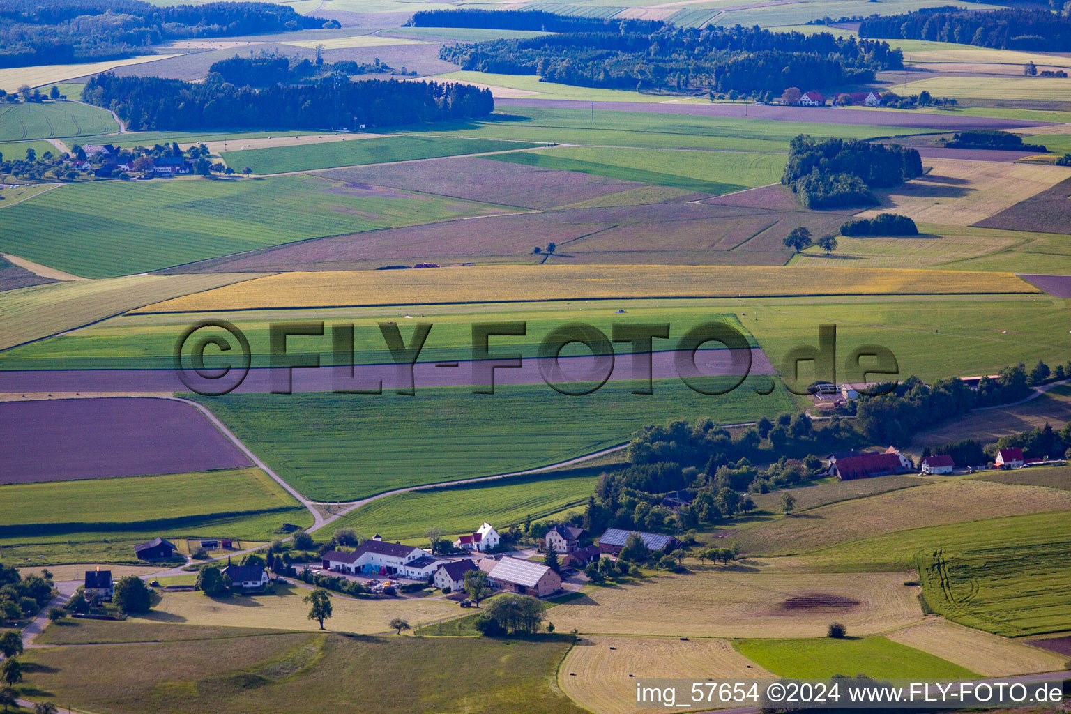 UL airfield in the district Boll in Sauldorf in the state Baden-Wuerttemberg, Germany