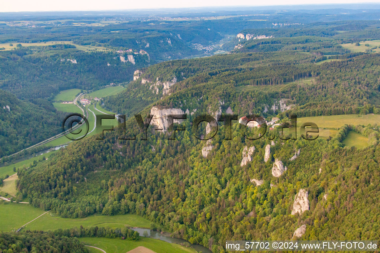 Danube Gorge in Leibertingen in the state Baden-Wuerttemberg, Germany