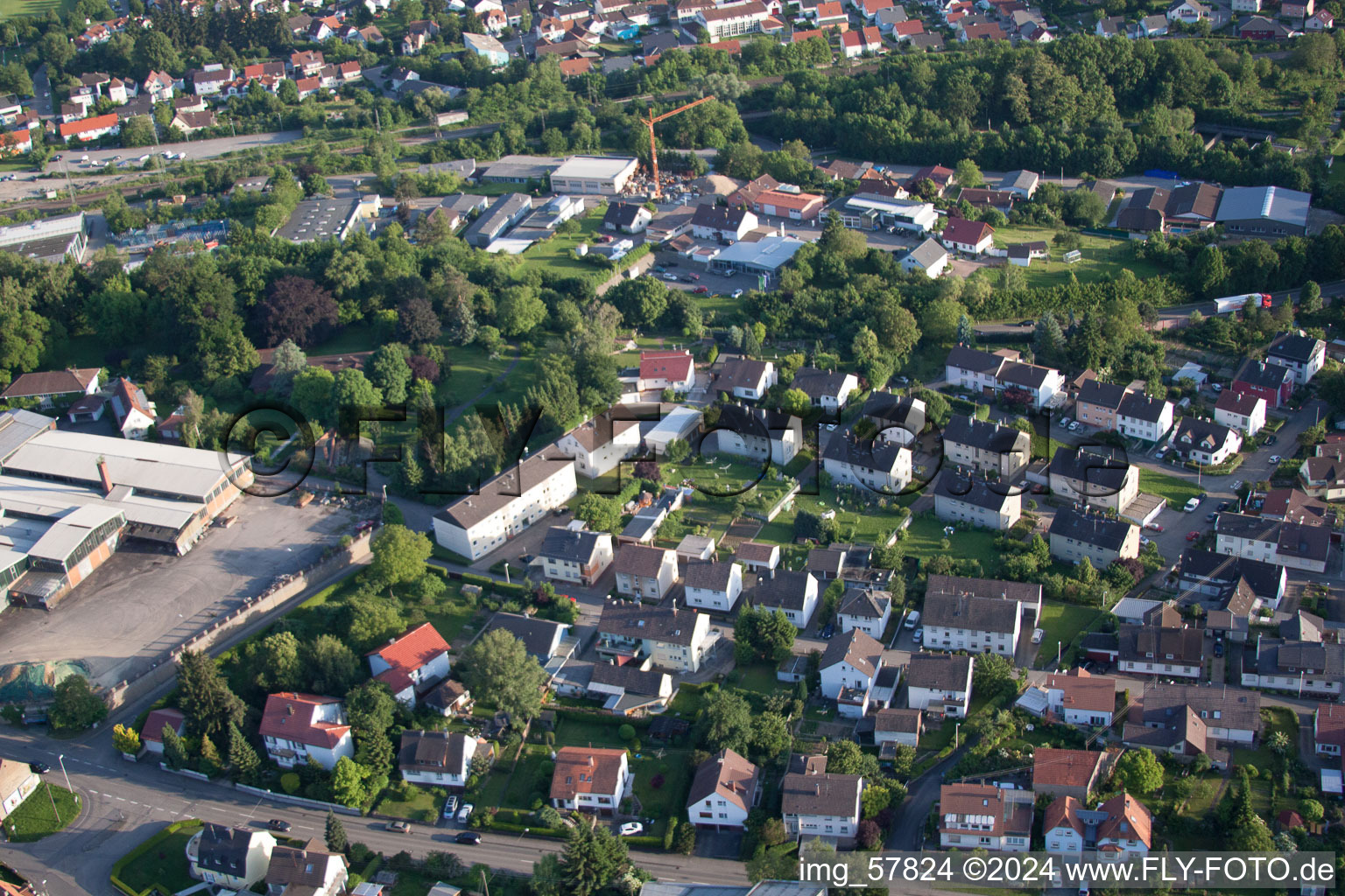 Wilhelmshöhe in the district Diedelsheim in Bretten in the state Baden-Wuerttemberg, Germany