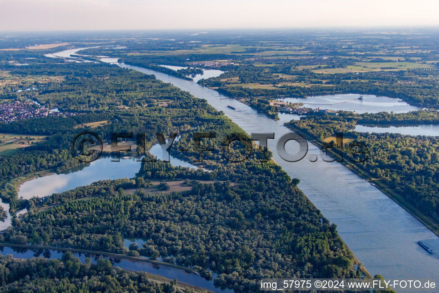 Illingen in the state Baden-Wuerttemberg, Germany from the plane