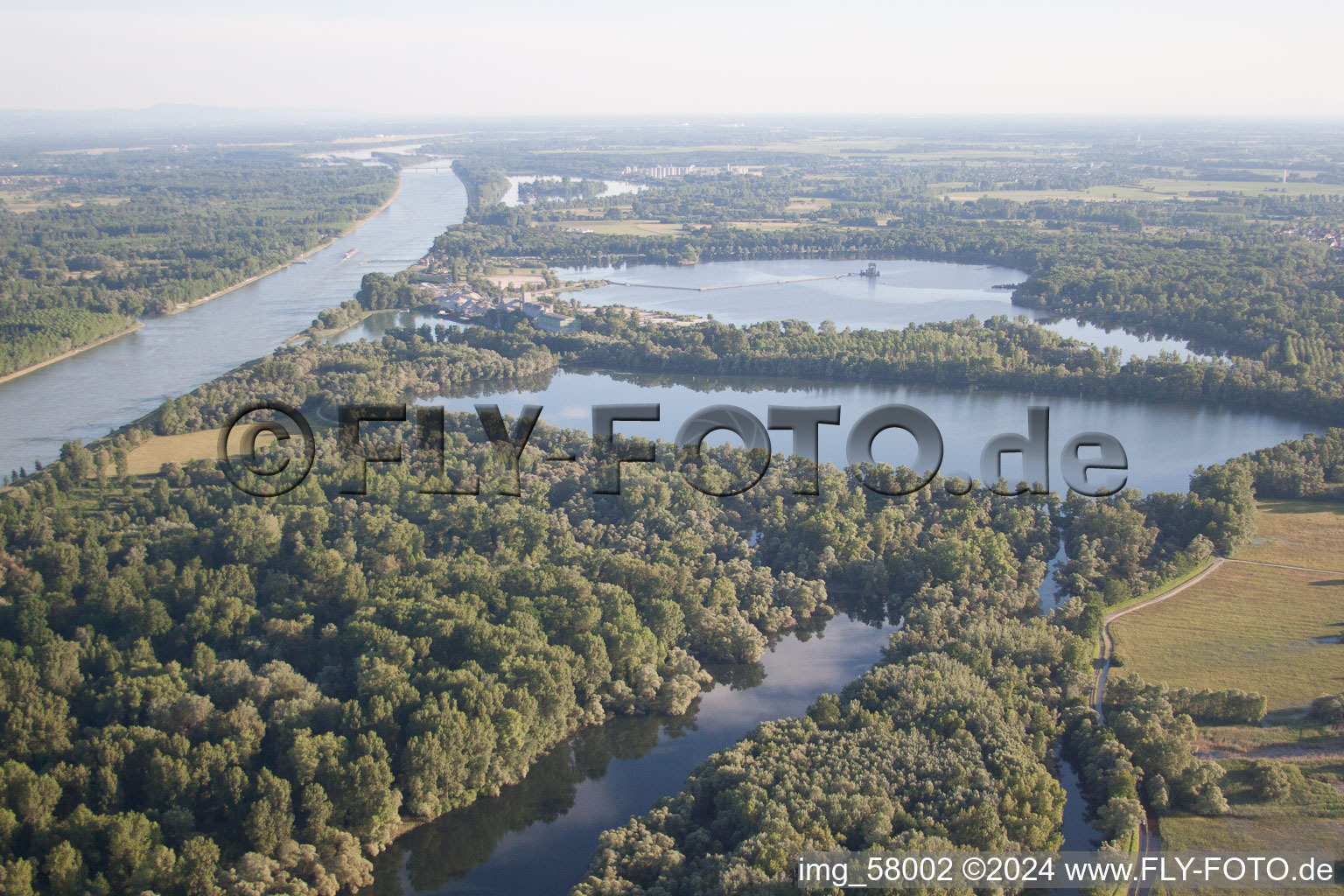 Drone recording of Munchhausen in the state Bas-Rhin, France