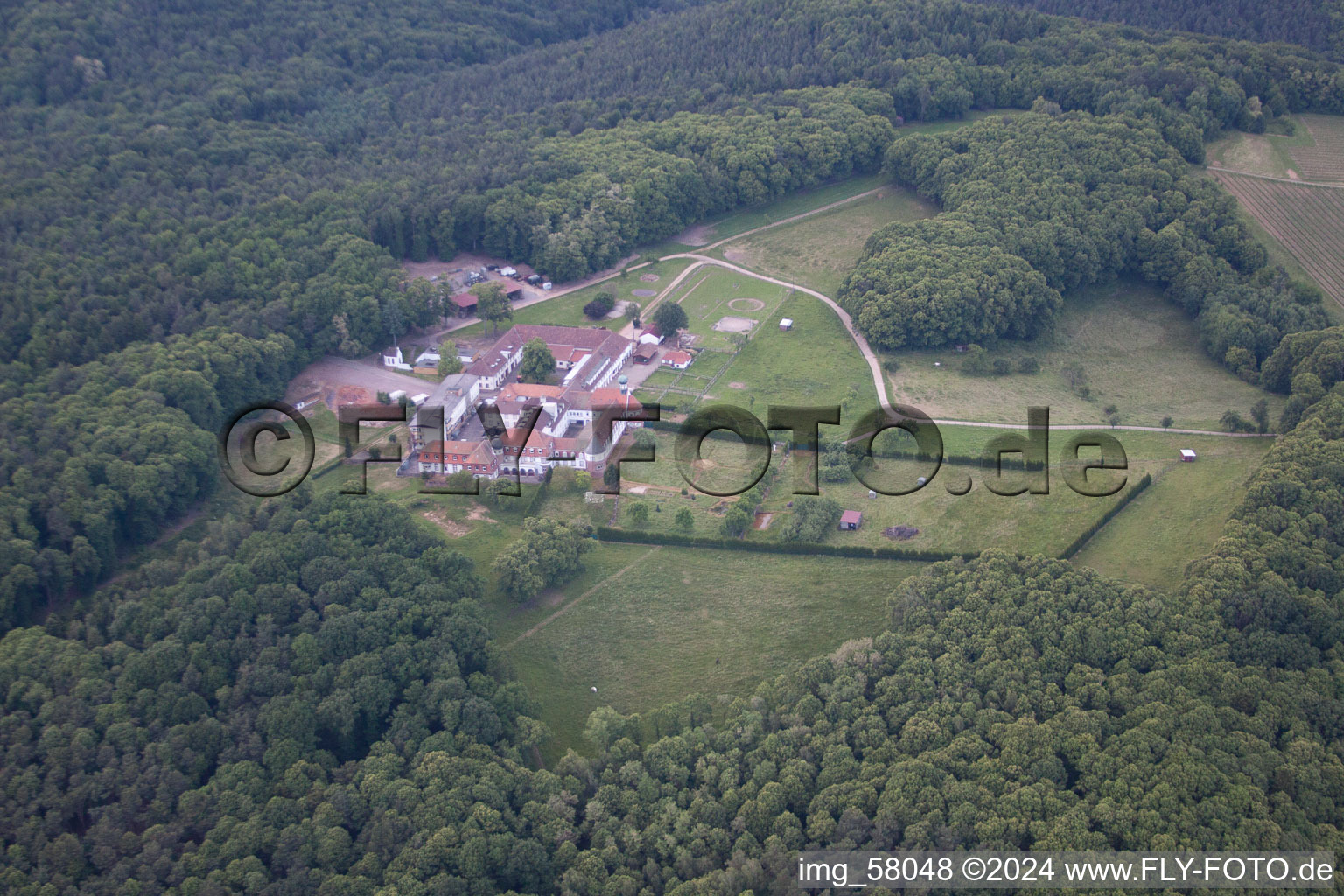 Bad Bergzabern in the state Rhineland-Palatinate, Germany out of the air