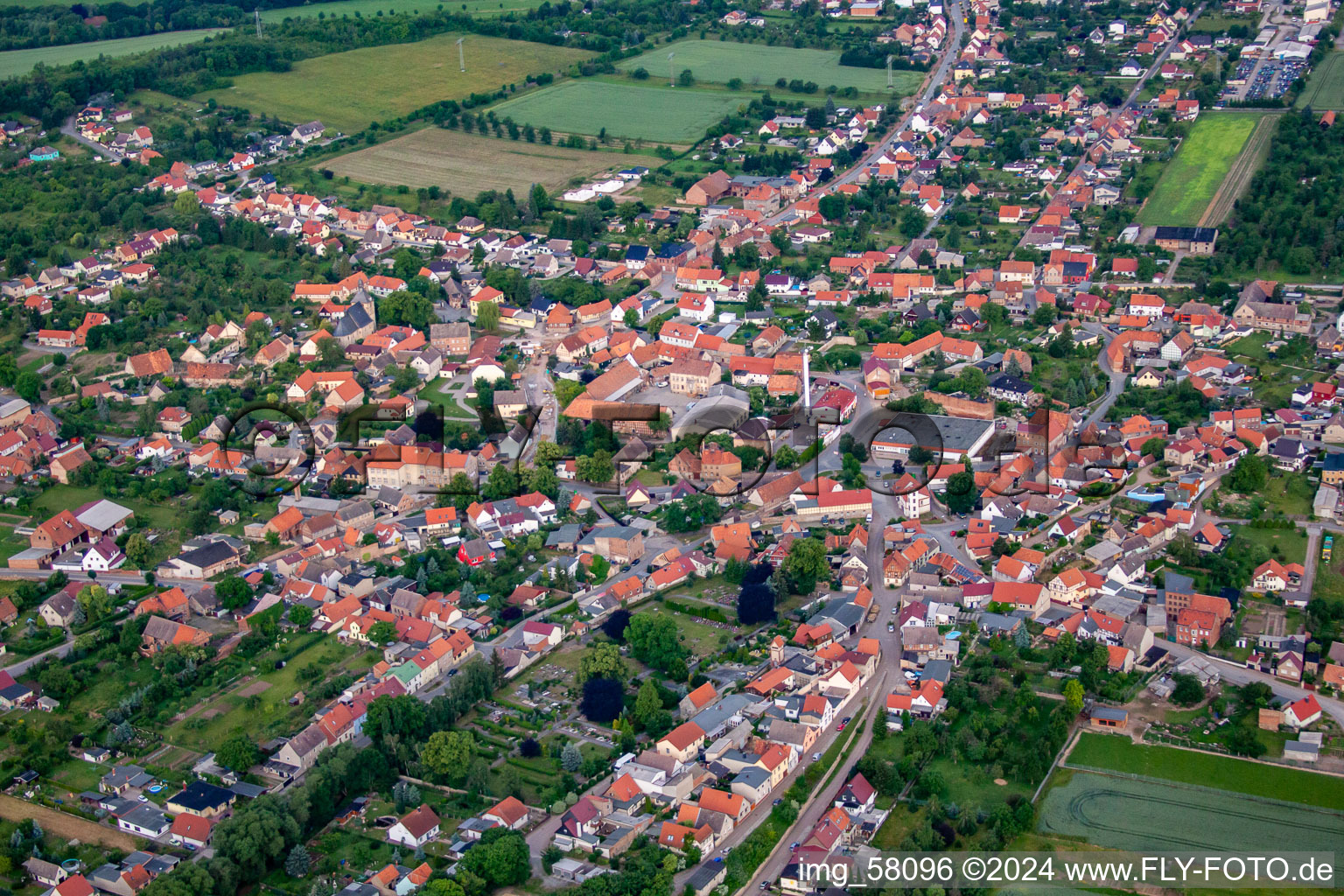 Aerial photograpy of District Rieder in Ballenstedt in the state Saxony-Anhalt, Germany