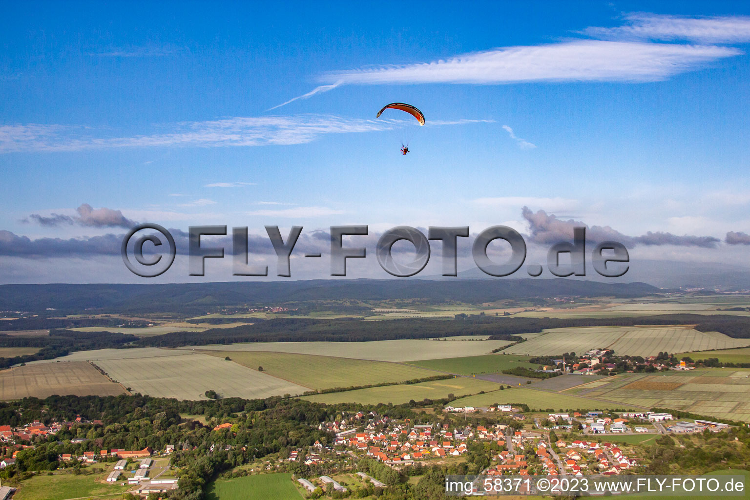 Aerial photograpy of District Langenstein in Halberstadt in the state Saxony-Anhalt, Germany