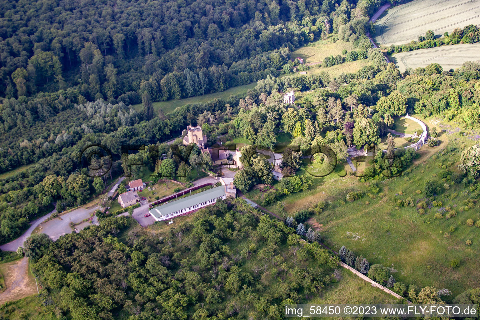 Aerial photograpy of District Rieder in Ballenstedt in the state Saxony-Anhalt, Germany