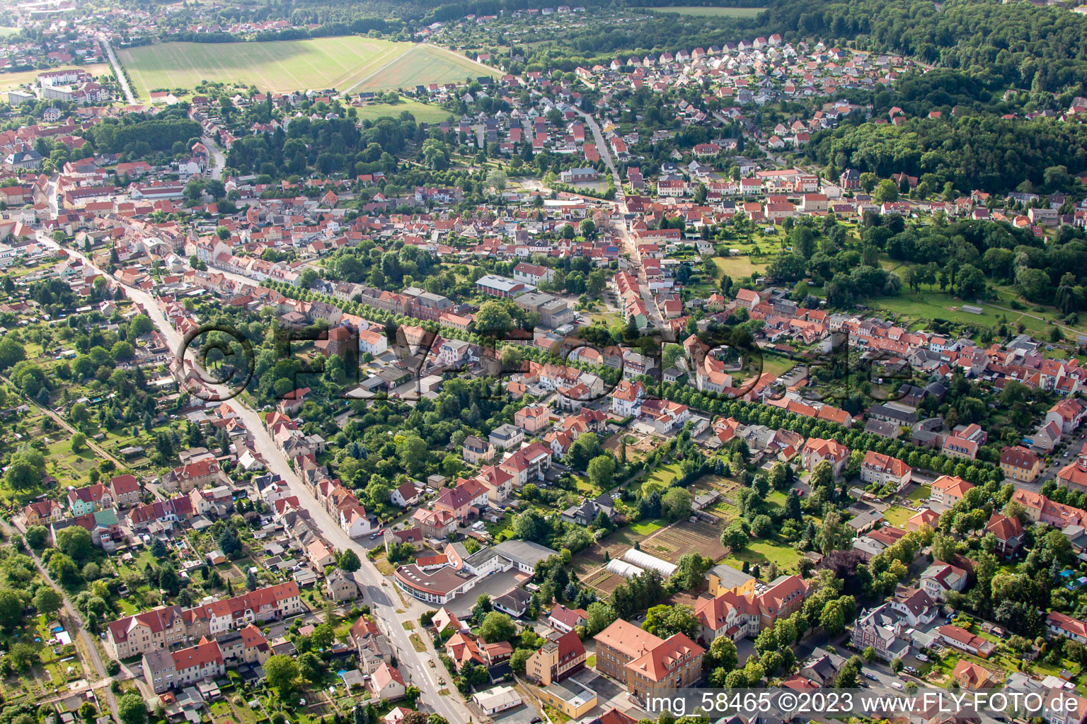 Aerial photograpy of Between B185 and Allee in Ballenstedt in the state Saxony-Anhalt, Germany