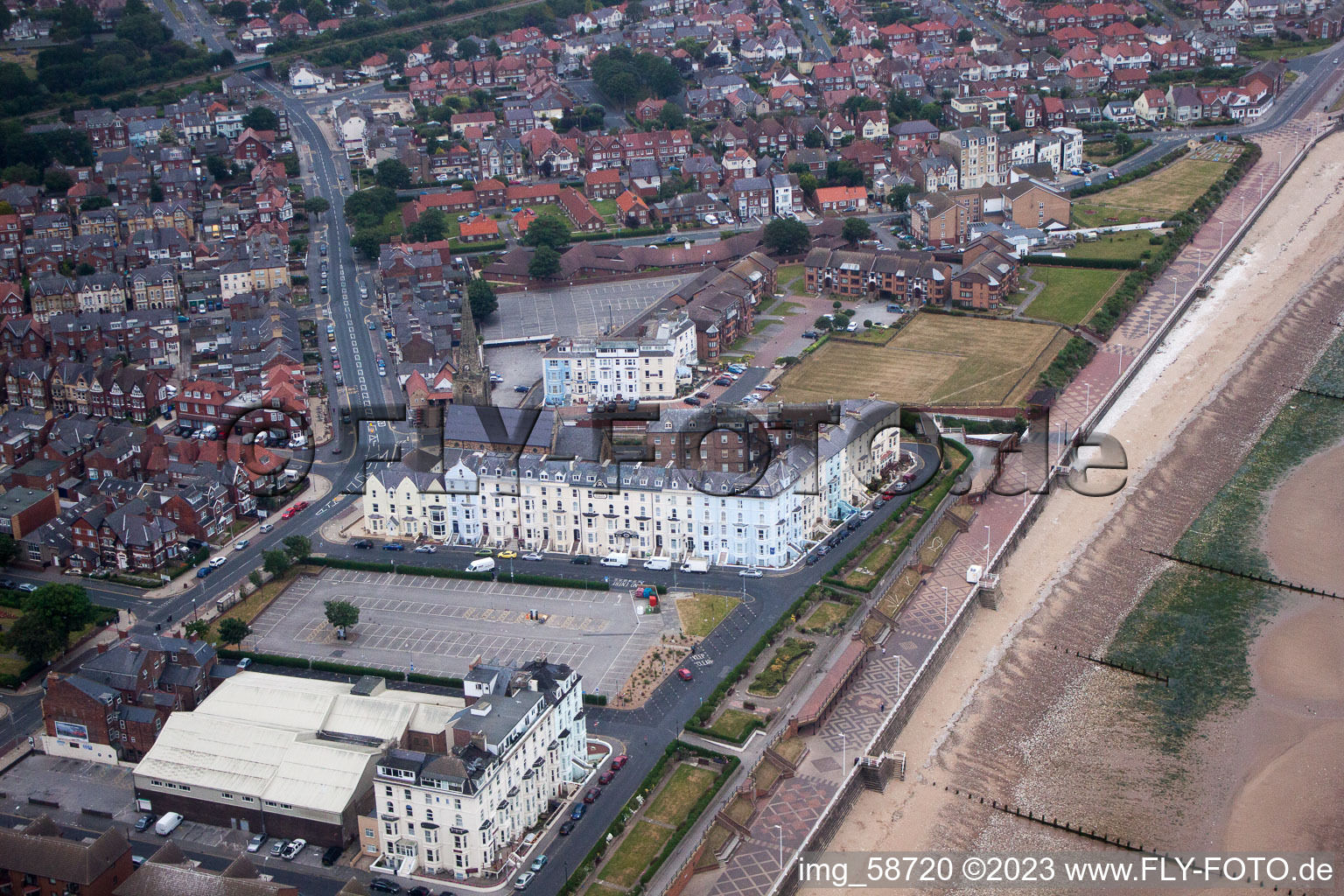 Bridlington in the state England, Great Britain out of the air