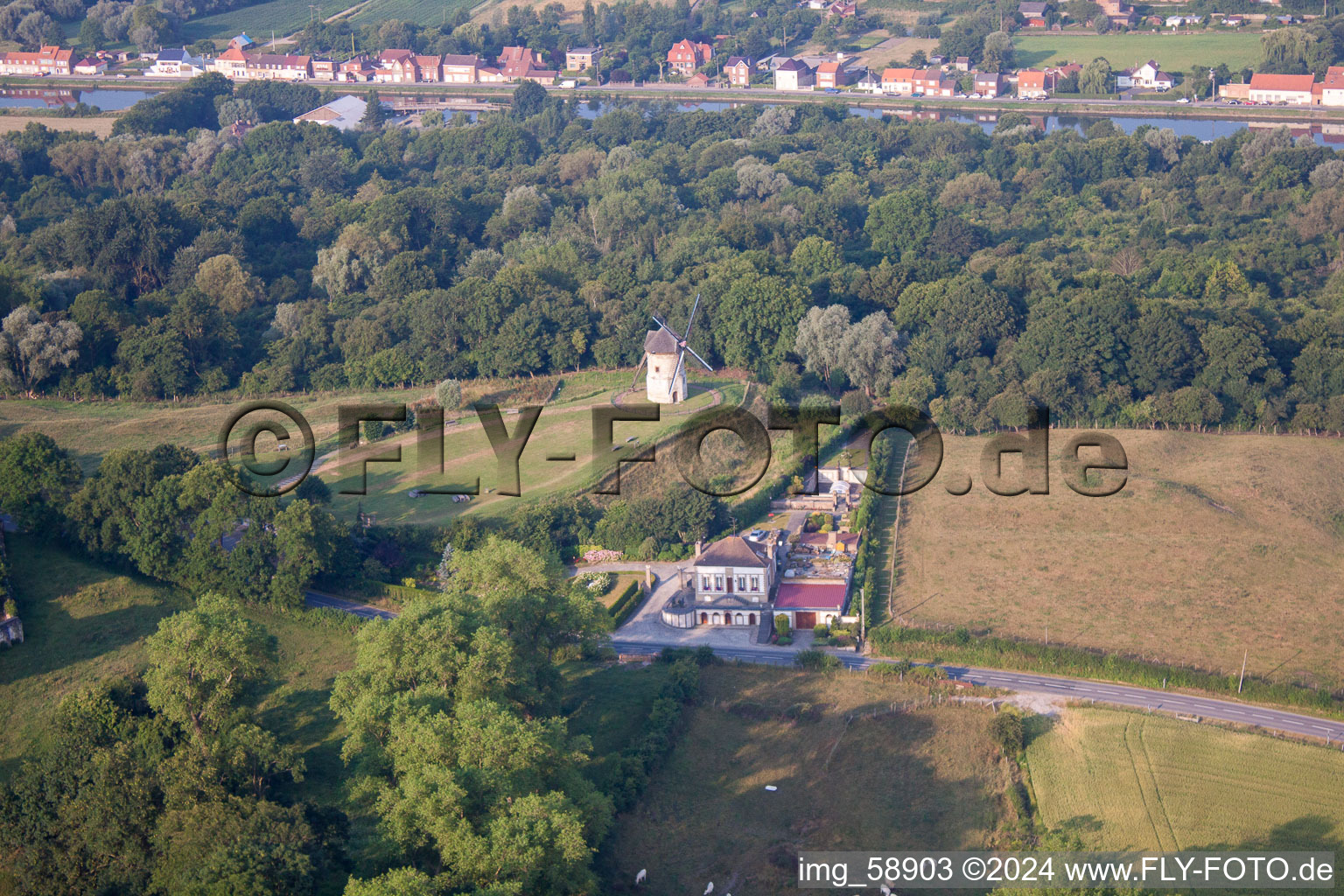 Watten in the state North, France seen from above