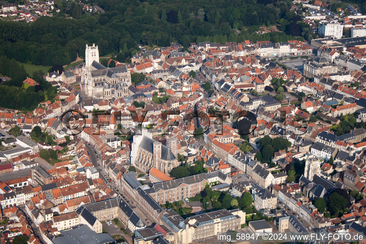 Aerial photograpy of District Aviateurs in Longuenesse in the state Pas de Calais, France