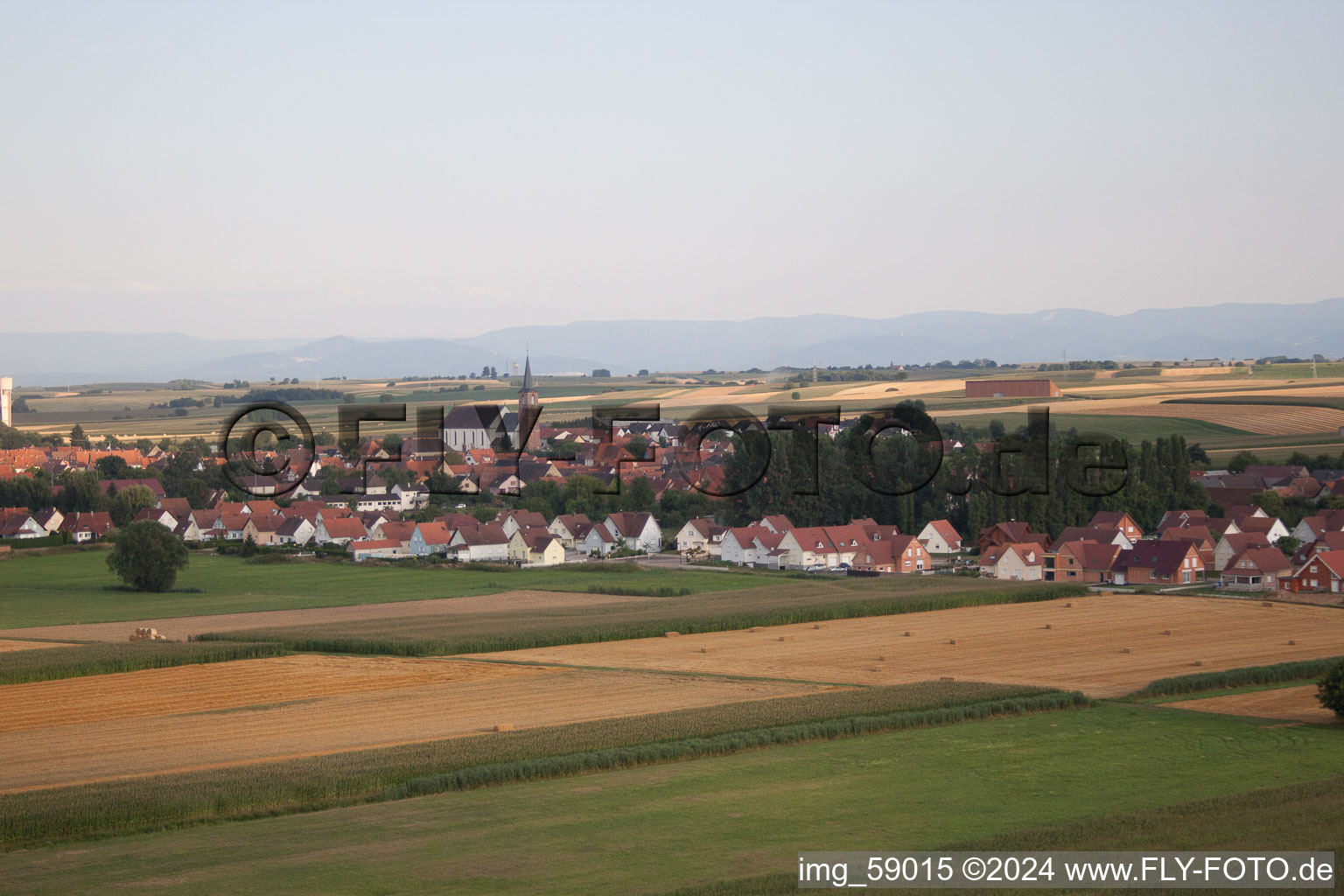 Schleithal in the state Bas-Rhin, France out of the air