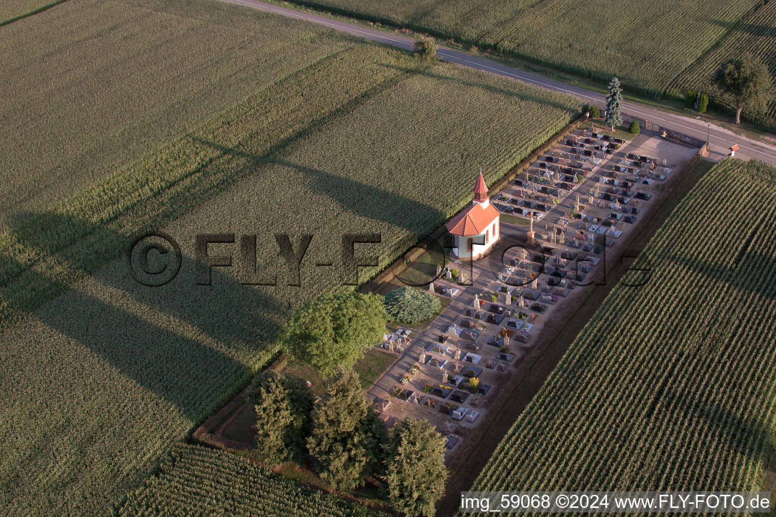 Churches building the chapel in Salmbach in Grand Est, France