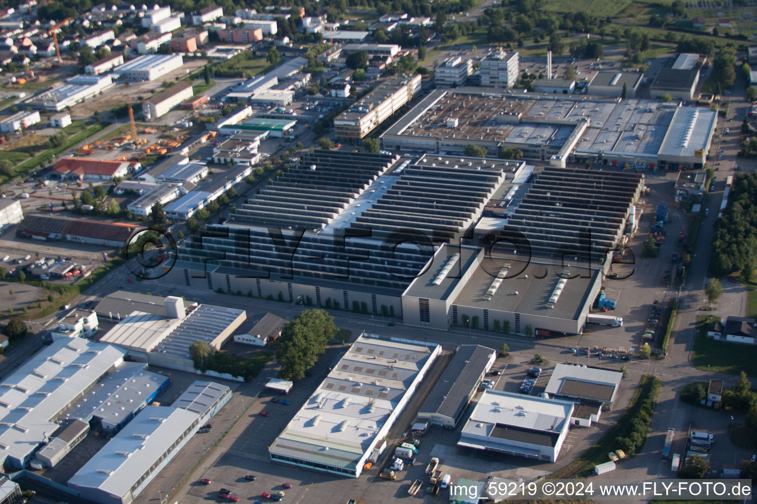 Oblique view of Schaeffler Automotive in Bühl in the state Baden-Wuerttemberg, Germany