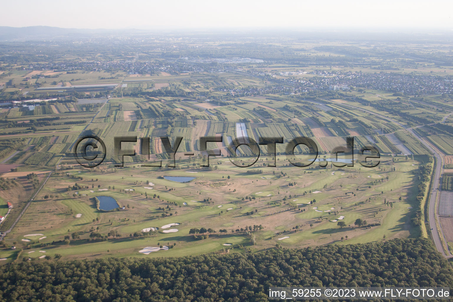 Golf club Urloffen in the district Urloffen in Appenweier in the state Baden-Wuerttemberg, Germany out of the air