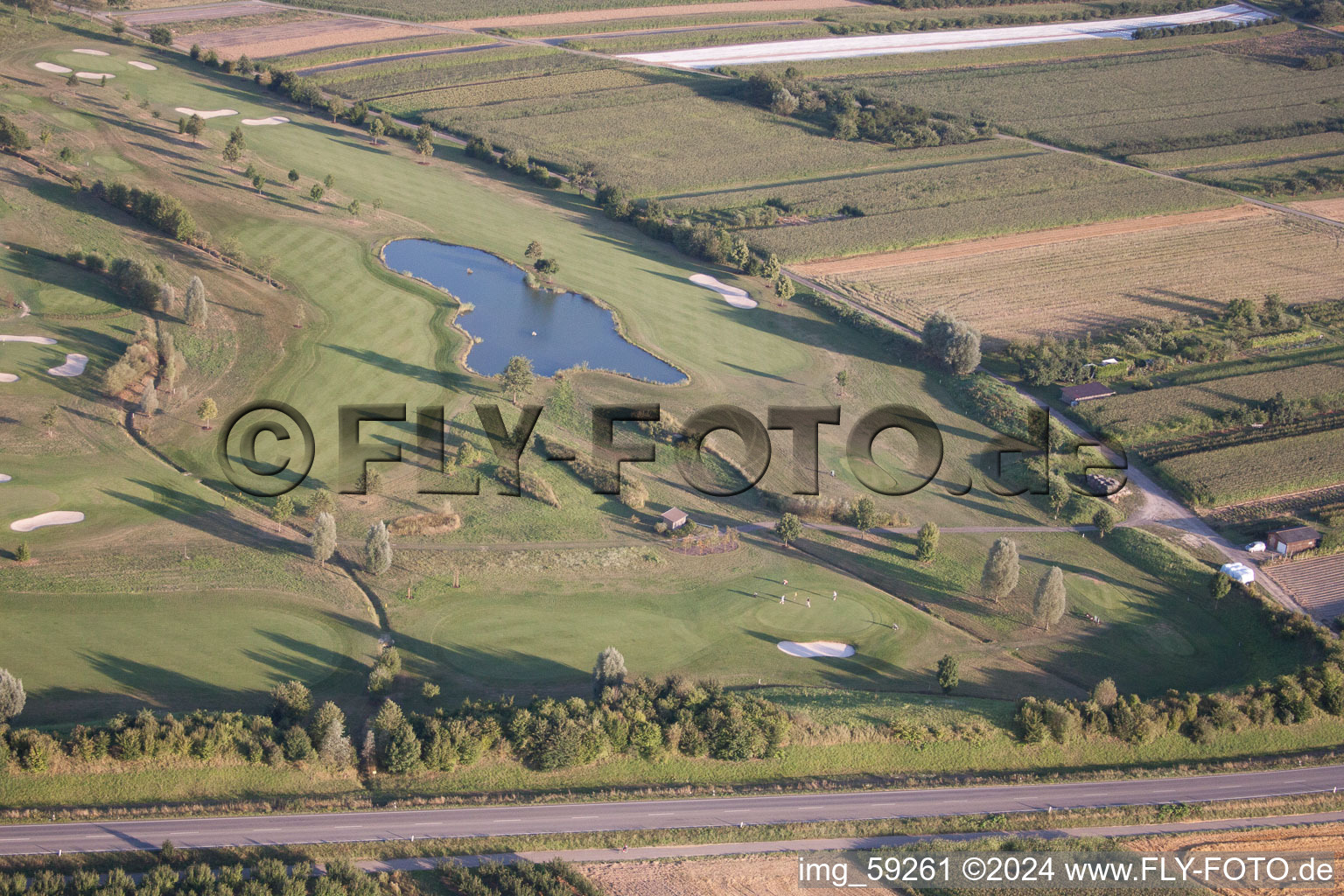 Bird's eye view of Golf Club Urloffen in the district Urloffen in Appenweier in the state Baden-Wuerttemberg, Germany