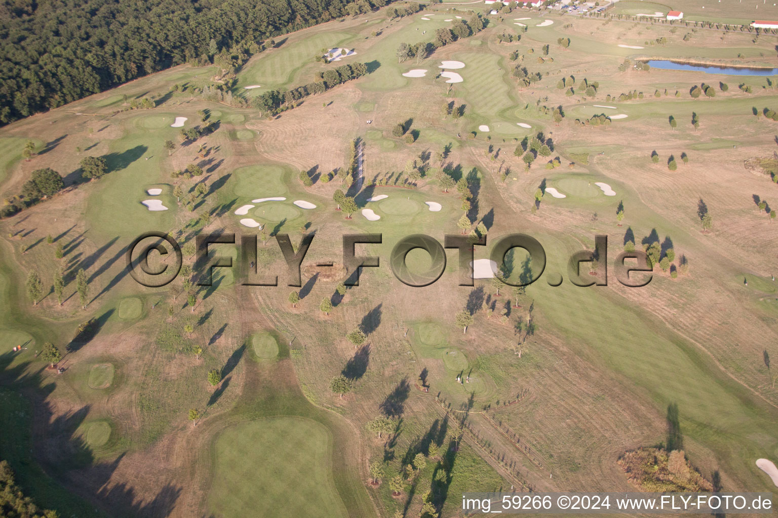 Golf Club Urloffen in the district Urloffen in Appenweier in the state Baden-Wuerttemberg, Germany from a drone