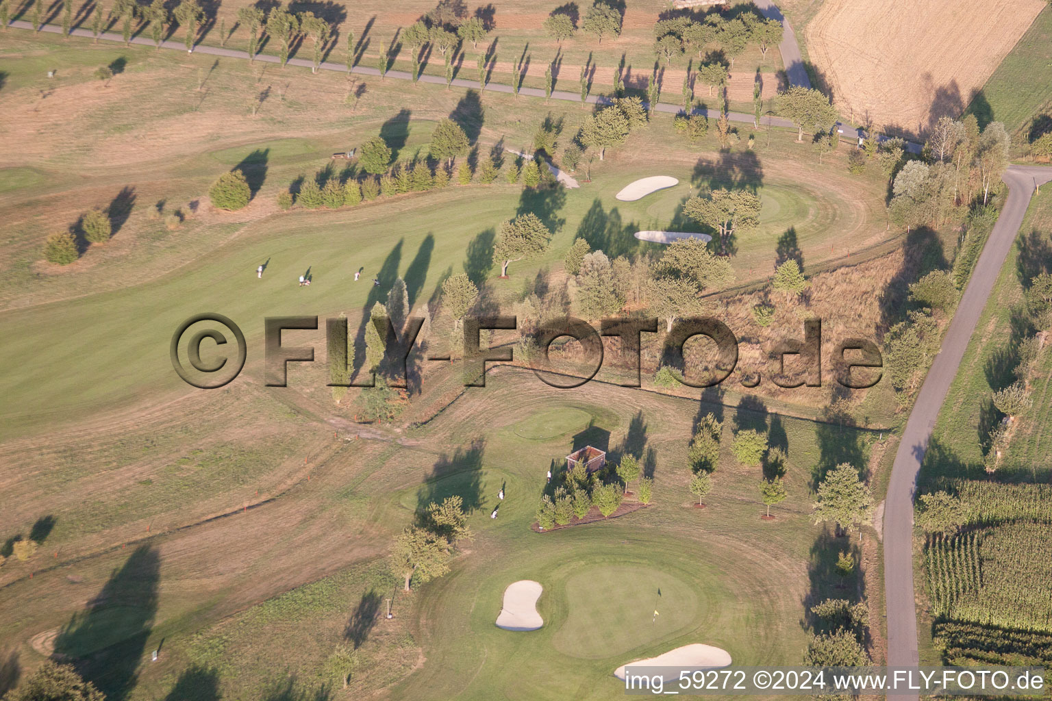 Aerial photograpy of Golf Club Urloffen in the district Urloffen in Appenweier in the state Baden-Wuerttemberg, Germany