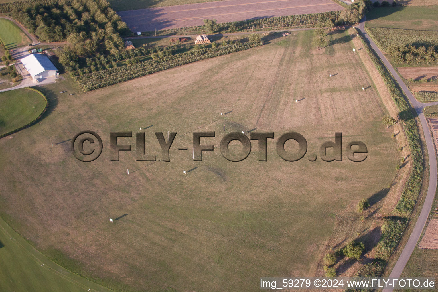 Golf Club Urloffen in the district Urloffen in Appenweier in the state Baden-Wuerttemberg, Germany viewn from the air