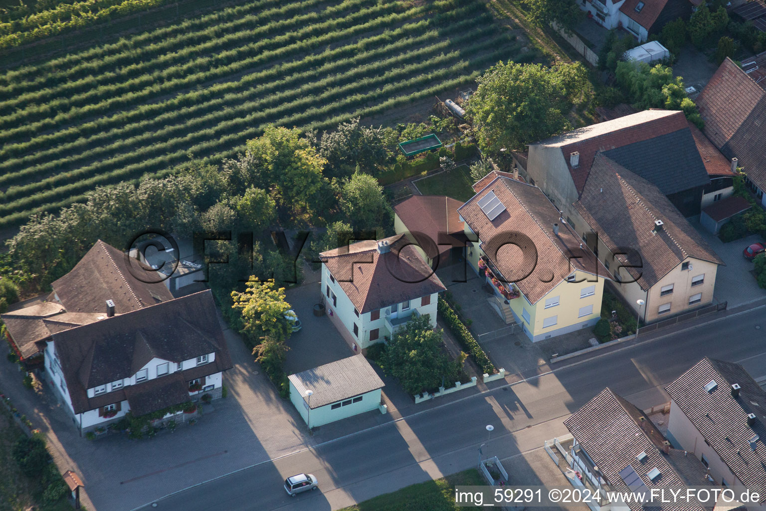 District Urloffen in Appenweier in the state Baden-Wuerttemberg, Germany out of the air