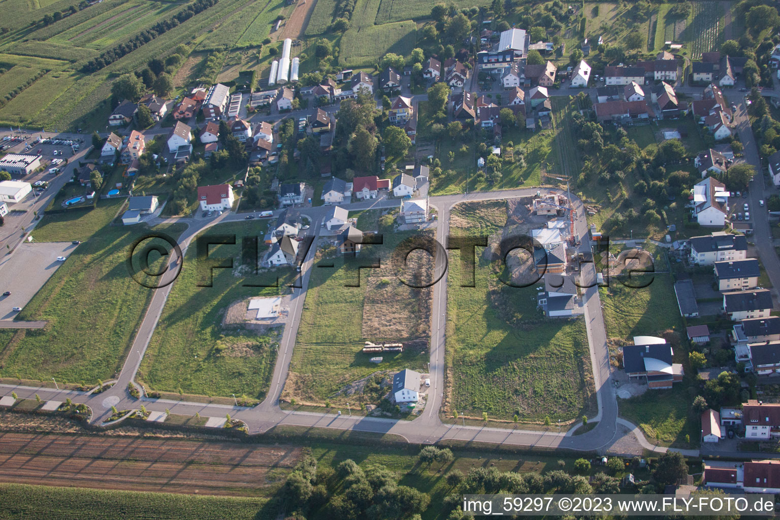 New development area south in the district Urloffen in Appenweier in the state Baden-Wuerttemberg, Germany